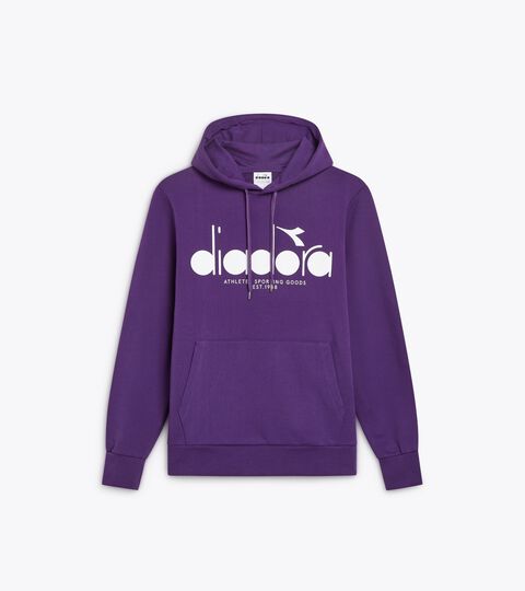 Color block hoodie - All-Gender HOODIE LOGO VIOLET JEWEL - Diadora