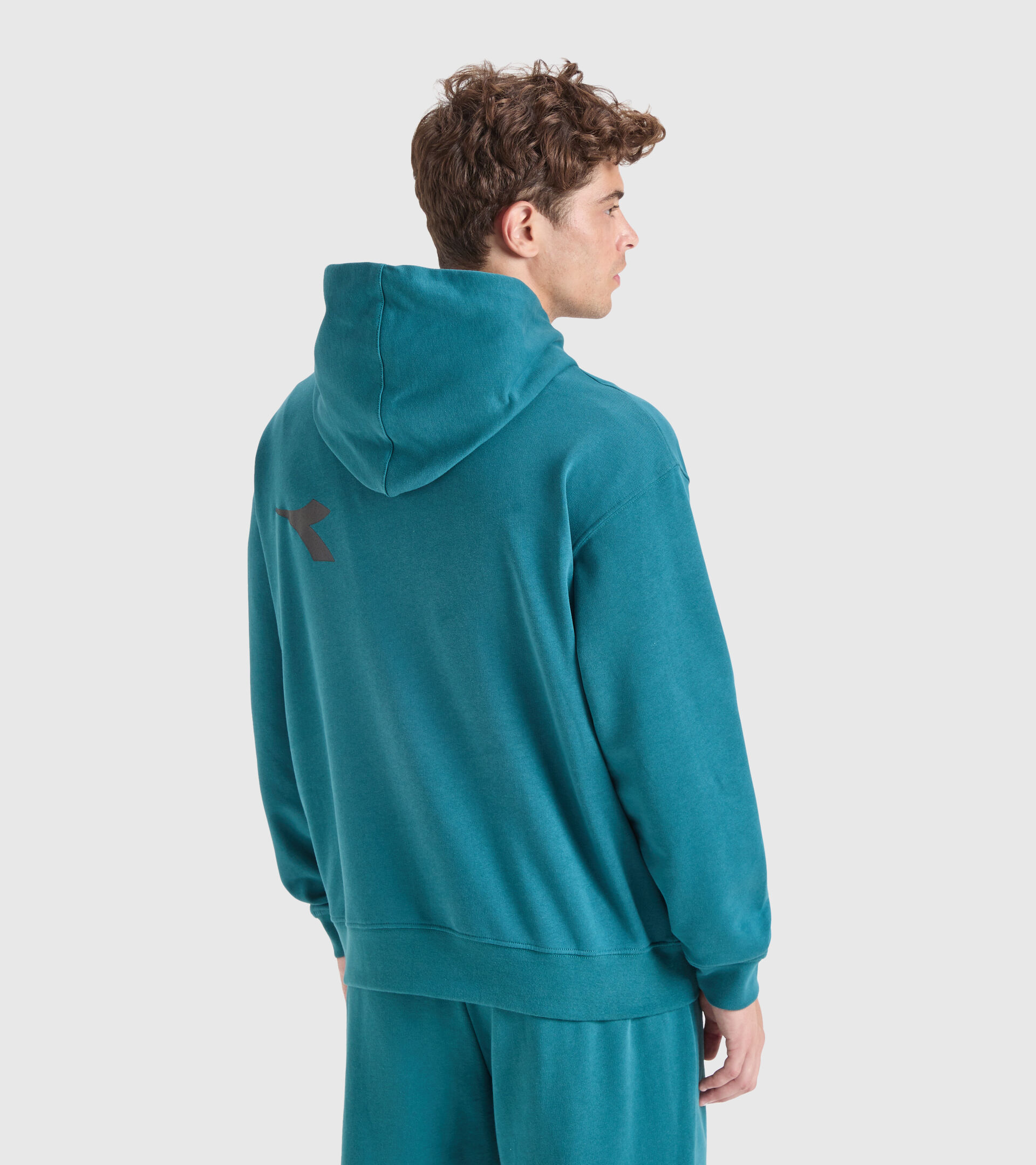 Cotton hooded sweatshirt - Unisex HOODIE MANIFESTO BLUE PACIFIC - Diadora