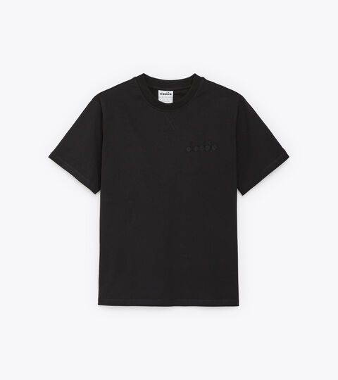 T-SHIRT SS SPW LOGO, SCHWARZ T-Shirt aus Baumwolle - Gender neutral T-SHIRT SS SPW LOGO SCHWARZ - Diadora