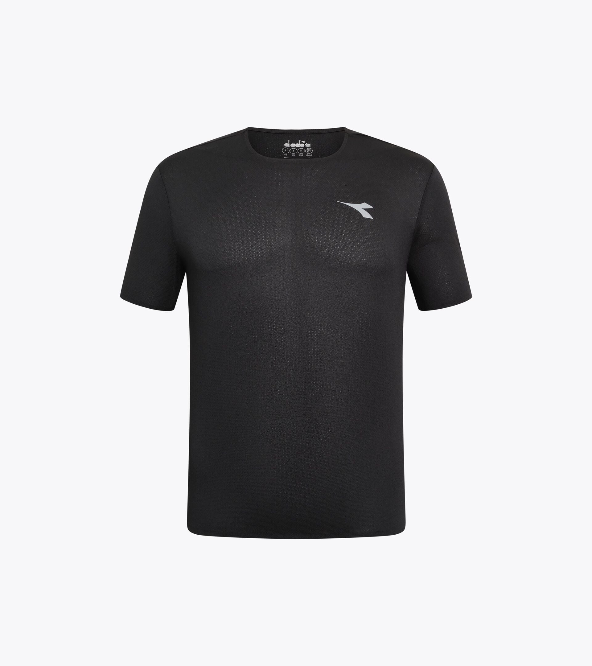Super Light FIBRAZERO t-shirt  - Running - Men&rsquo;s SS T-SHIRT SUPER LIGHT FIBRAZERO BLACK - Diadora