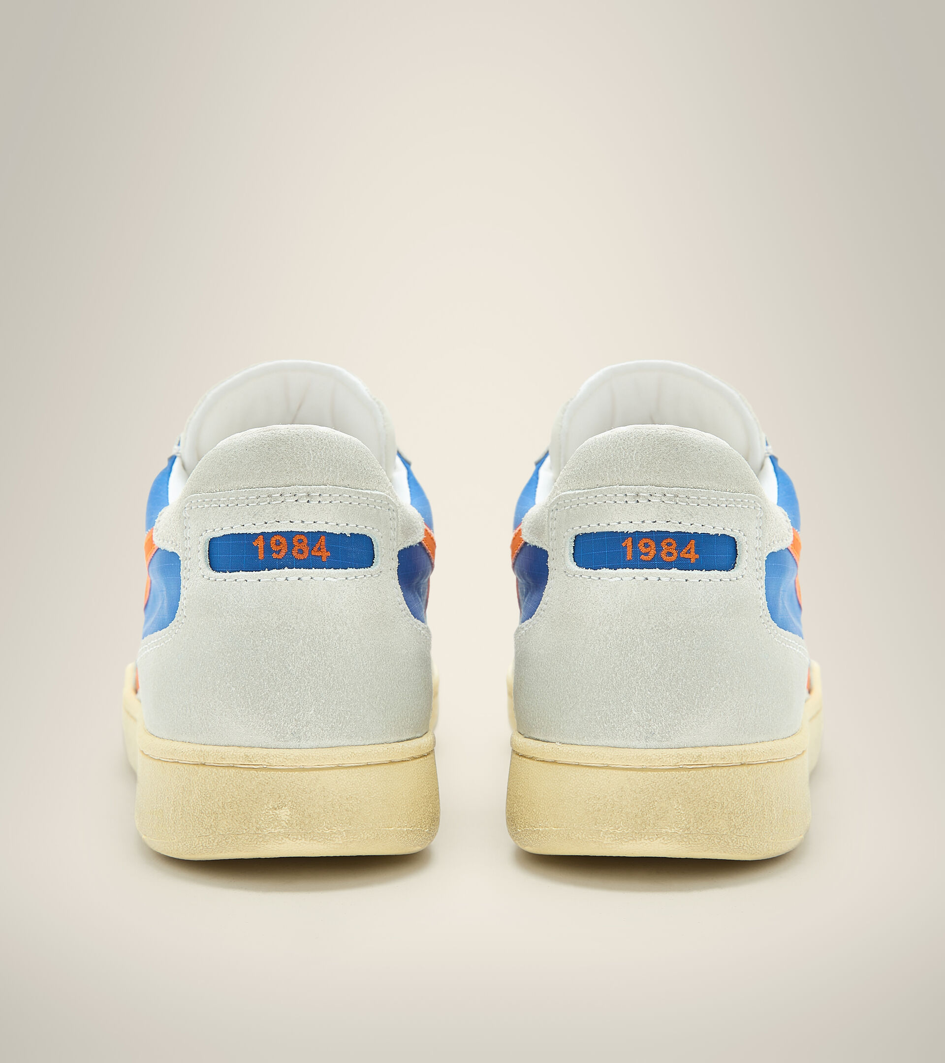 Heritage shoe - Unisex MI BASKET LOW RIPSTOP DARK ROYAL /WHITE - Diadora