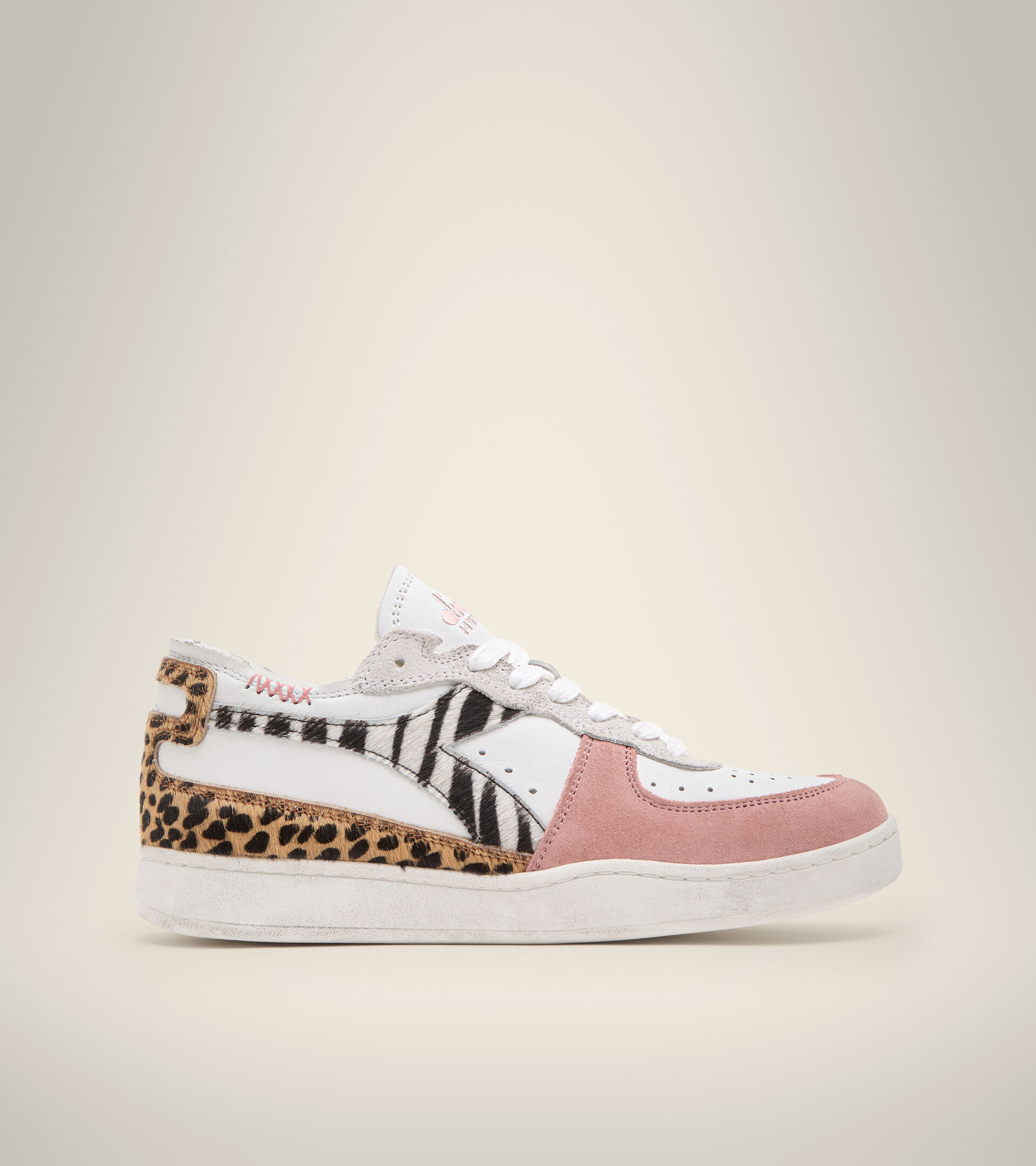 Heritage shoe - Women MI BASKET ROW CUT SAVANNAH WN WHITE - Diadora