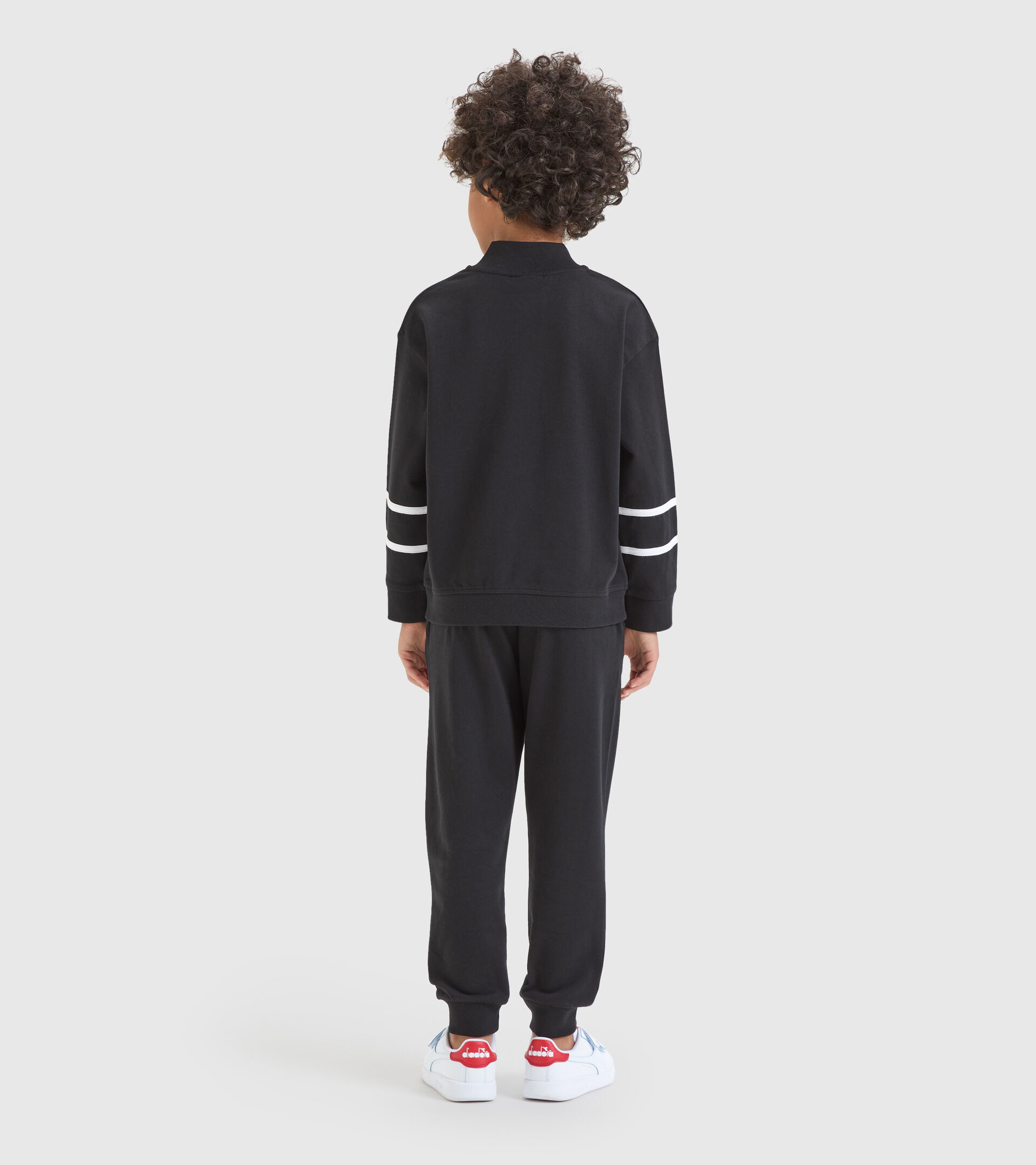 Junior sports tracksuit - Unisex JU.TRACKSUIT FZ RAINBOW BLACK - Diadora
