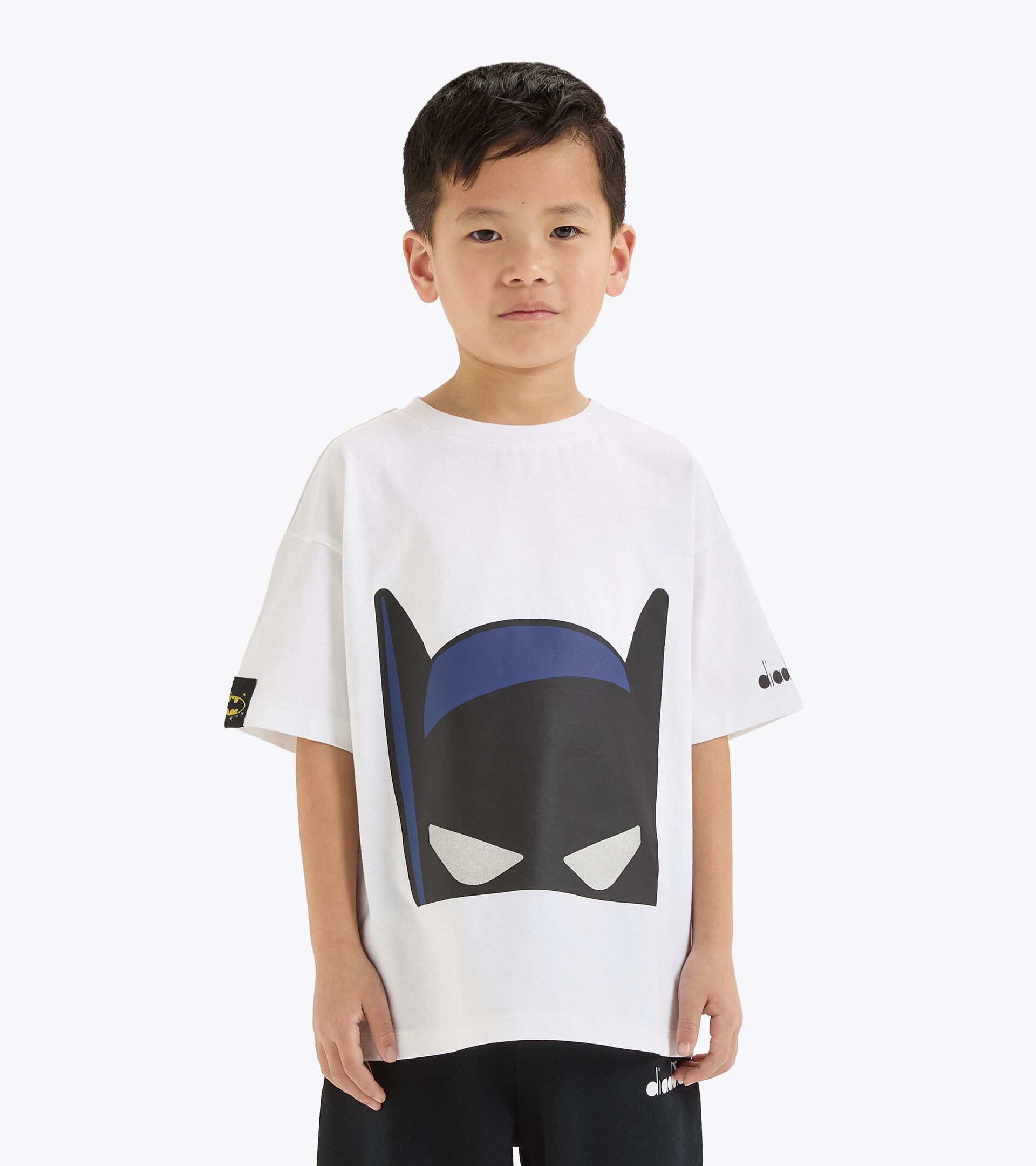 T-shirt super-héros - Garçon et fille JU.T-SHIRT SS SUPERHEROES BLANC VIF - Diadora