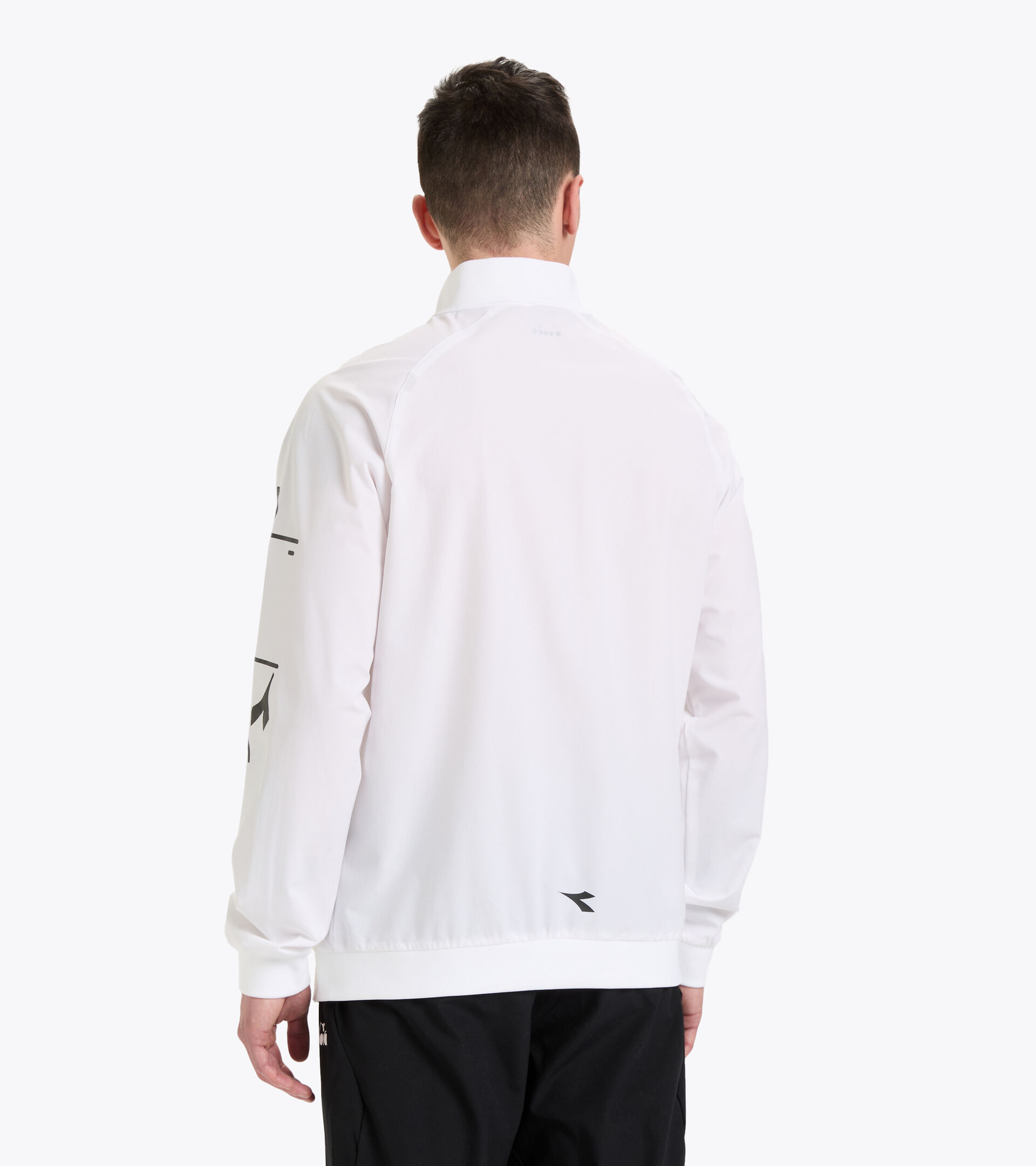 Full-zip tennis jacket - Men FZ JACKET OPTICAL WHITE - Diadora