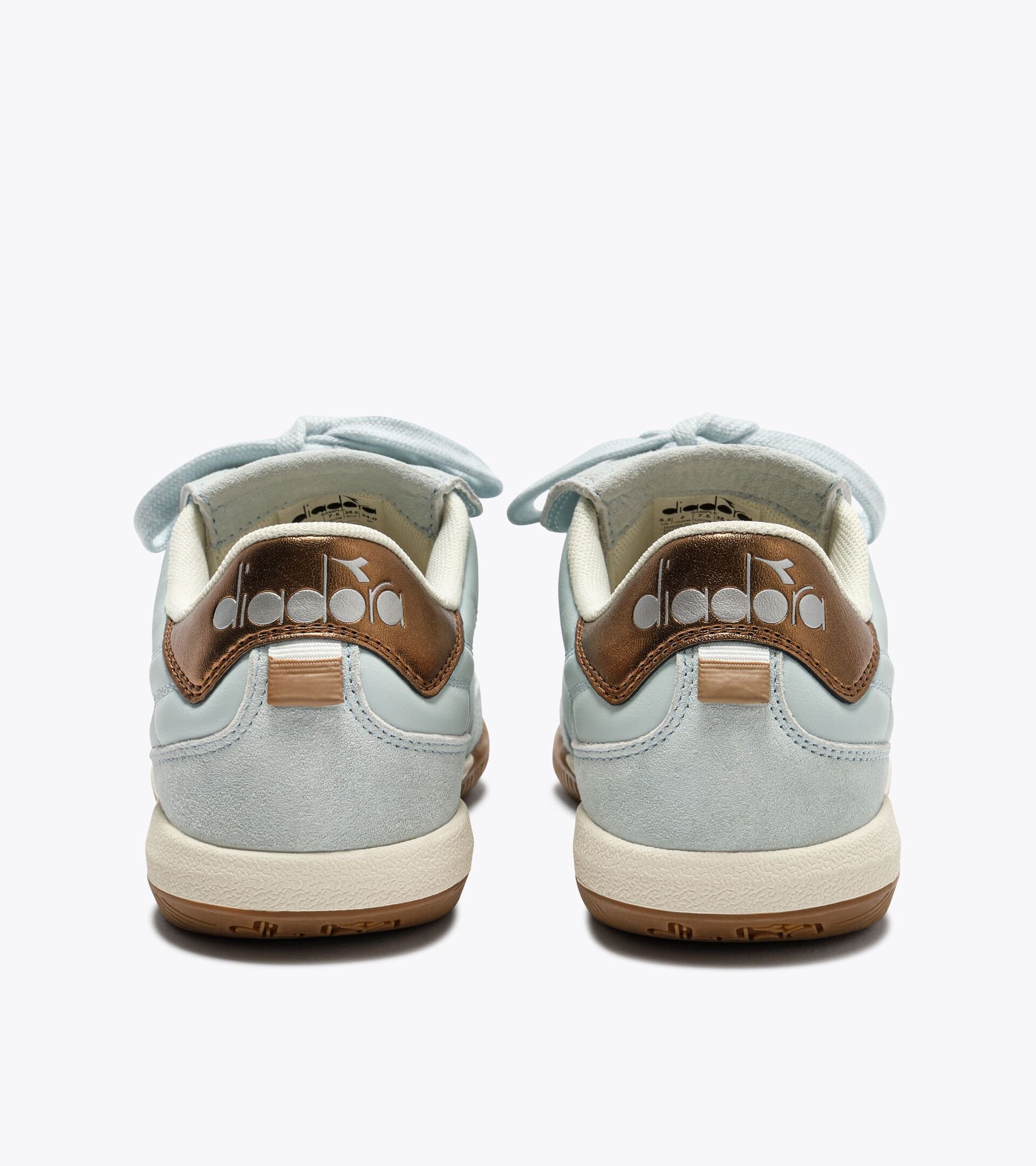 Sneakers terrace en cuir - Pour tous les genres
 GOLD INDOOR METAL BLEU BLAFARD - Diadora