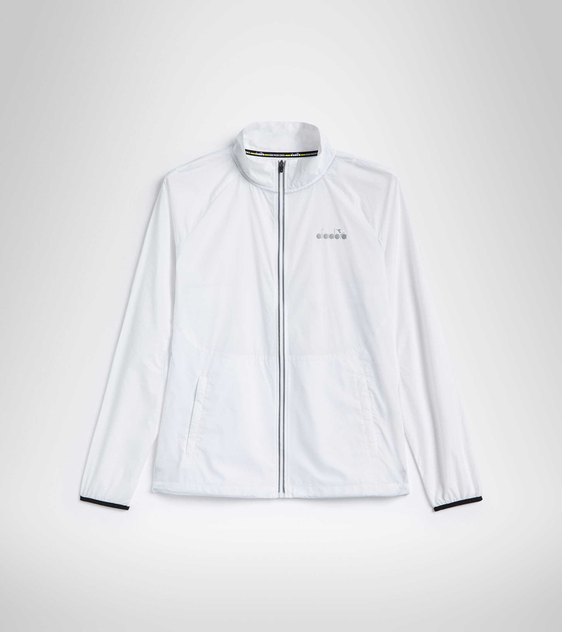 Giacca antivento da running - Donna L. PACKABLE WIND JACKET BIANCO OTTICO - Diadora