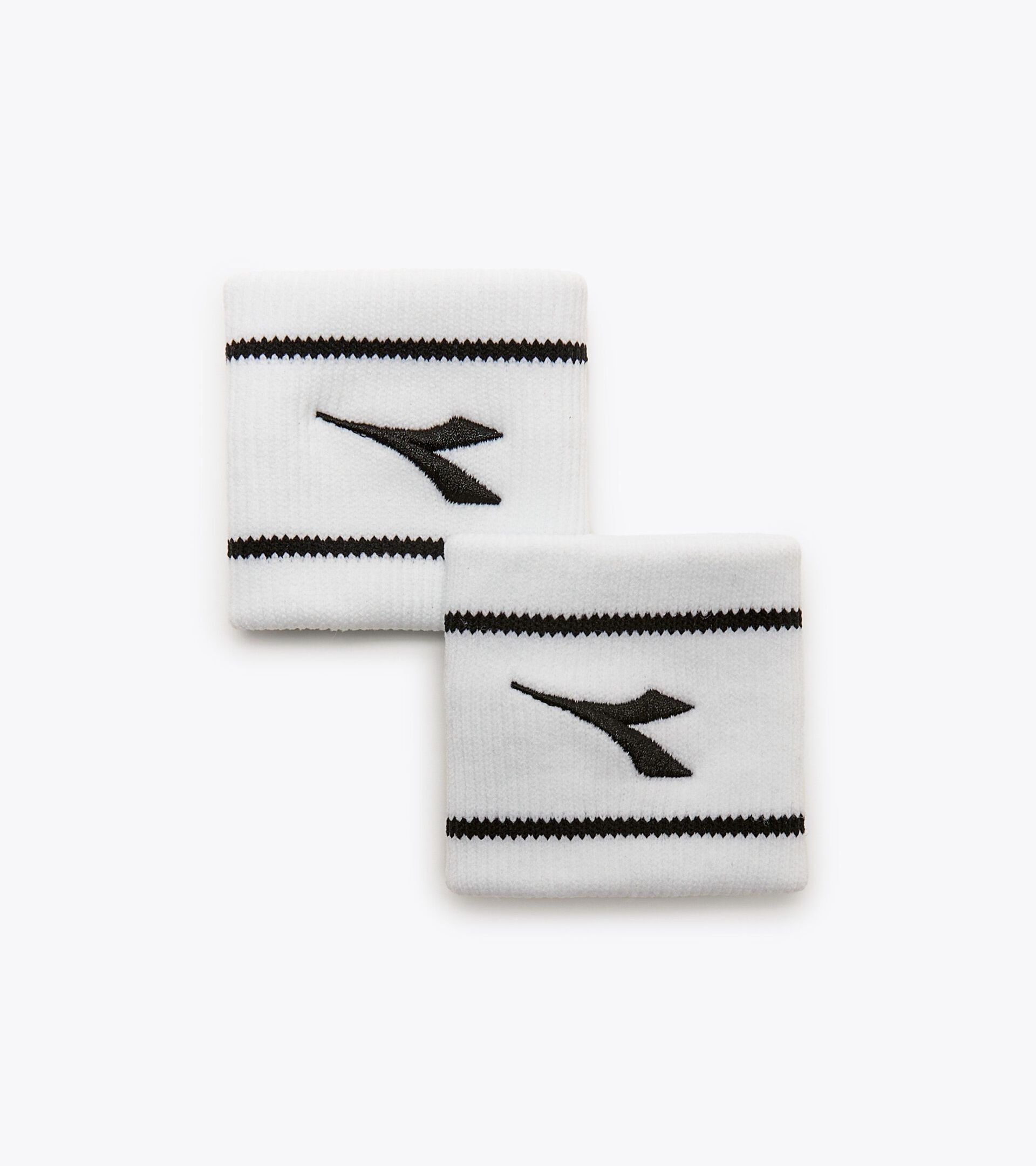 Poignets de tennis WRISTBANDS BLANC/NOIR (C0351). - Diadora