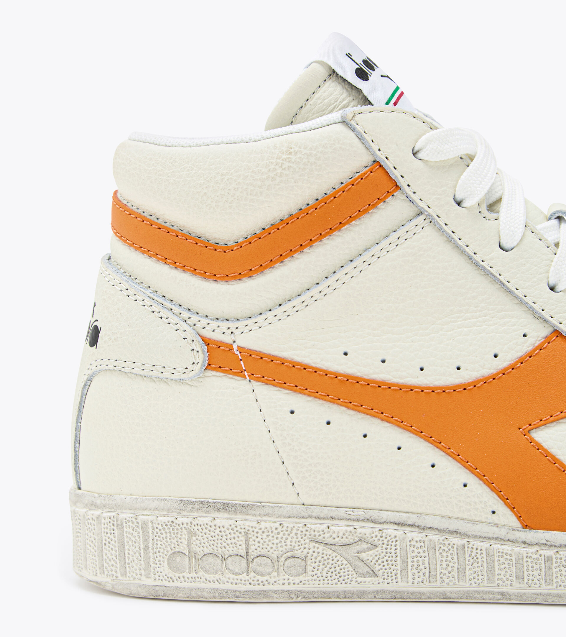 Zapatillas deportivas - Unisex GAME L HIGH FLUO WAXED BLANCO/NARANJA 1575 C - Diadora