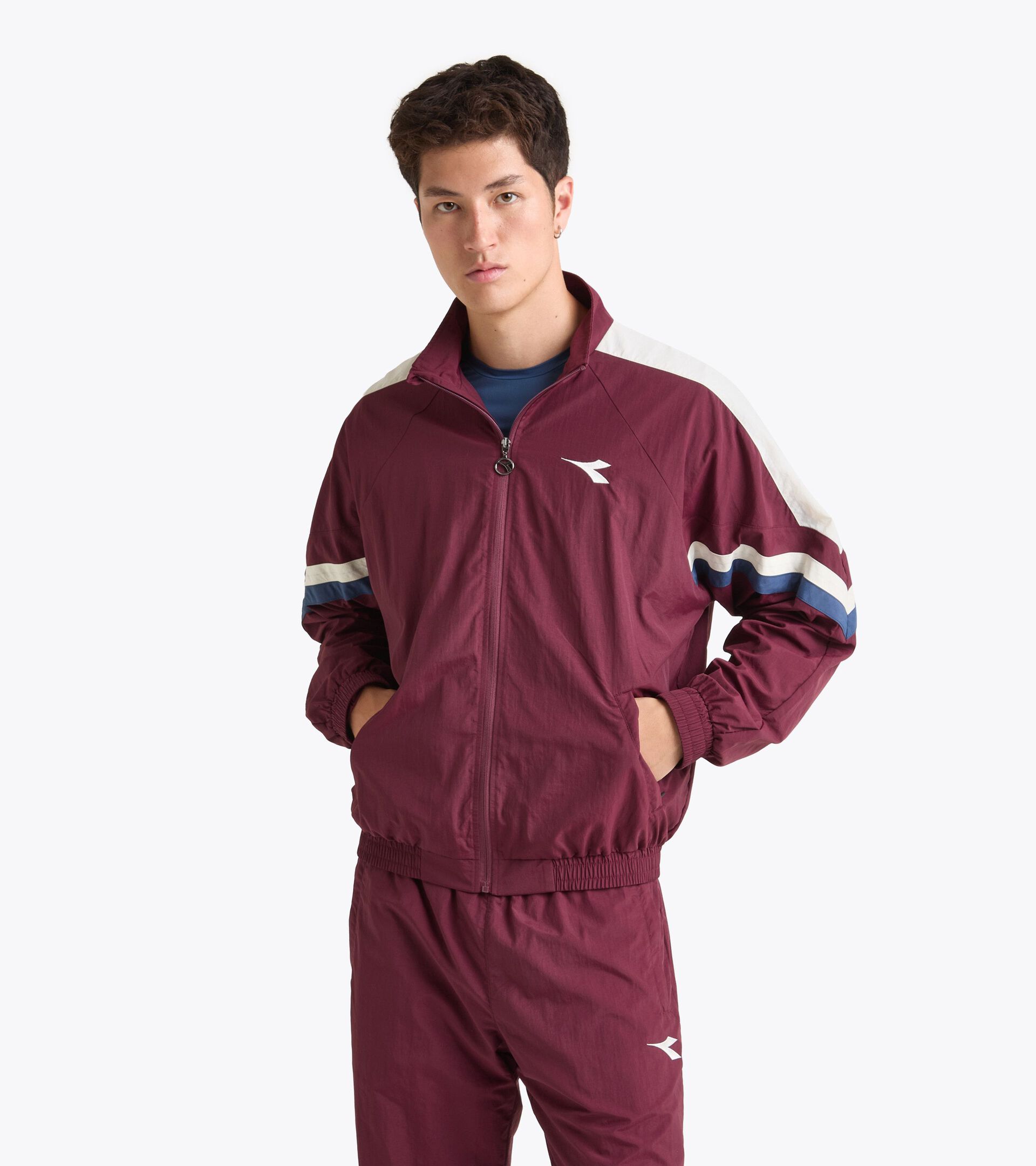 Tennis jacket - Competition - All-Gender
 U. TRACK JACKET MATCH MAROON BANNER - Diadora