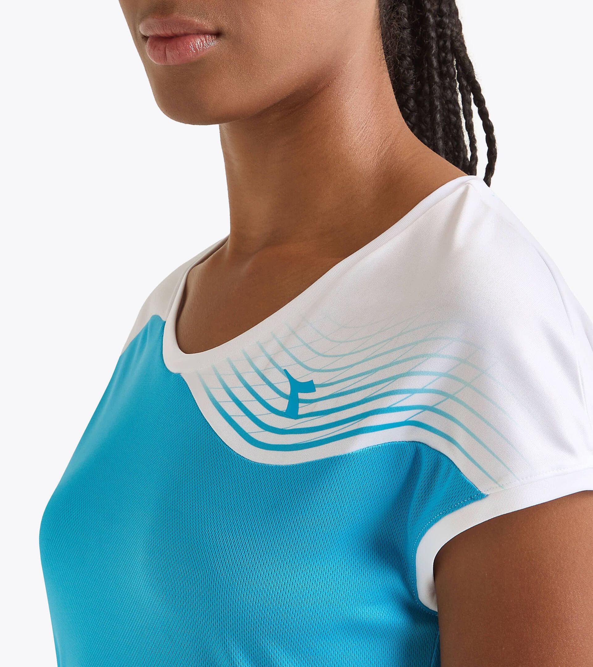 Tennis T-shirt - Women L. T-SHIRT COURT ROYAL FLUO - Diadora