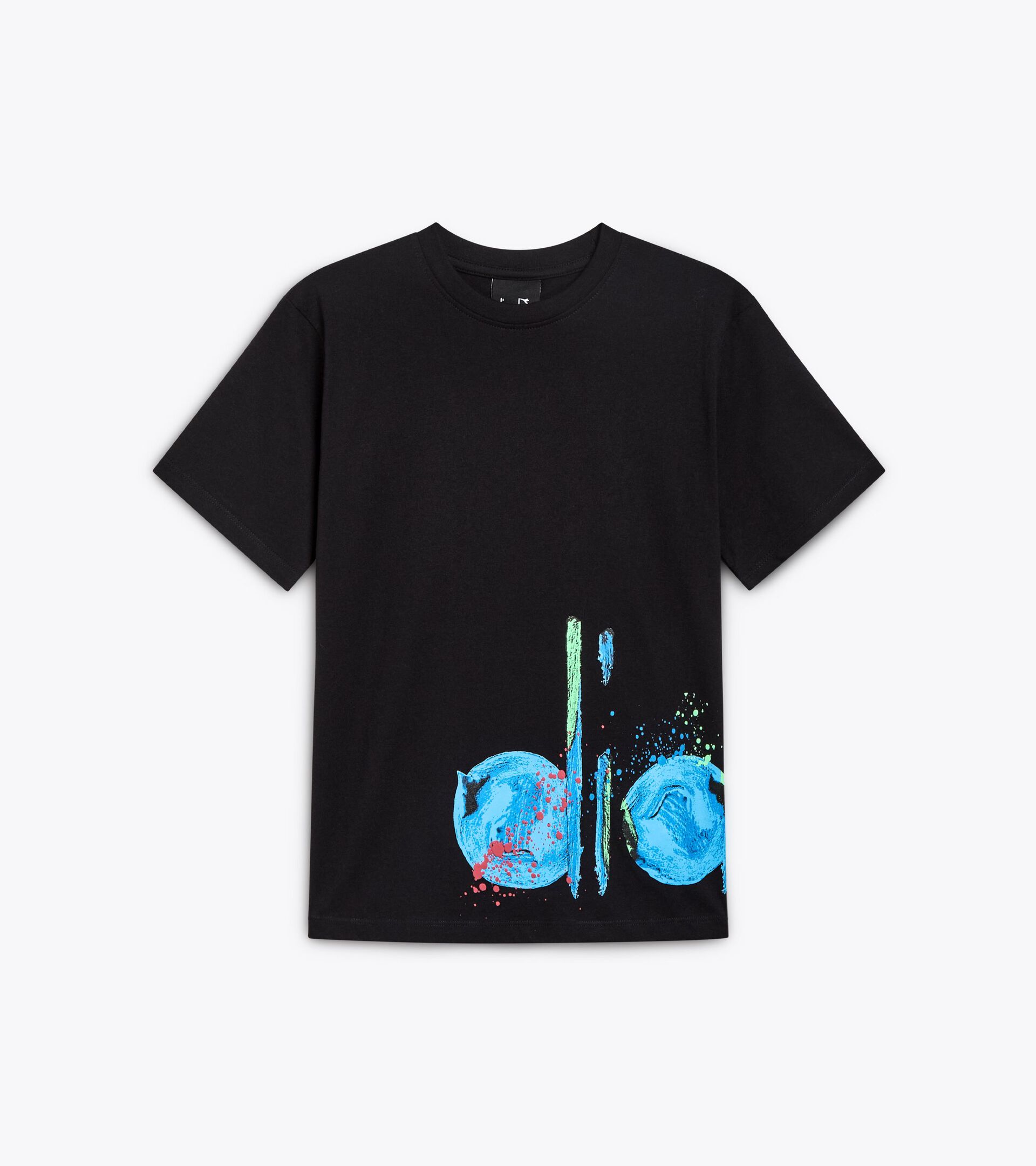 Camiseta de algodón - Niño JB. T-SHIRT SS LOGO NEGRO - Diadora