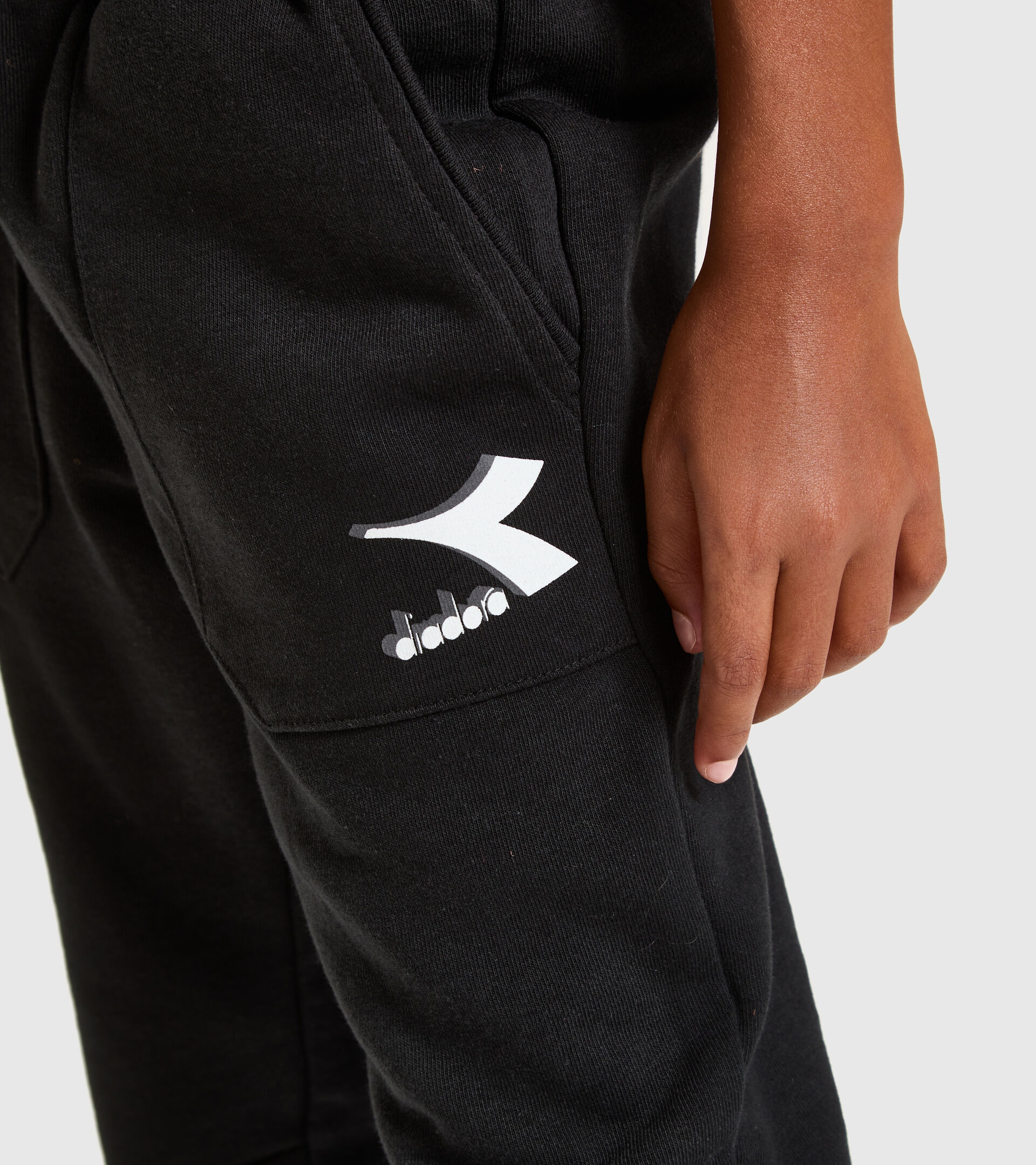 Sports trousers - Kids JU. CUFF PANTS CUBIC BLACK - Diadora