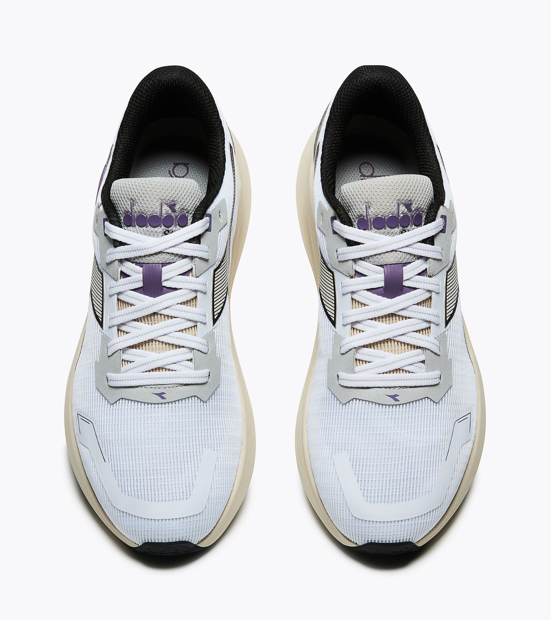 Chaussures de running neutres - Femme STRADA 4 W BLC/LAITE D'AMANDE - Diadora