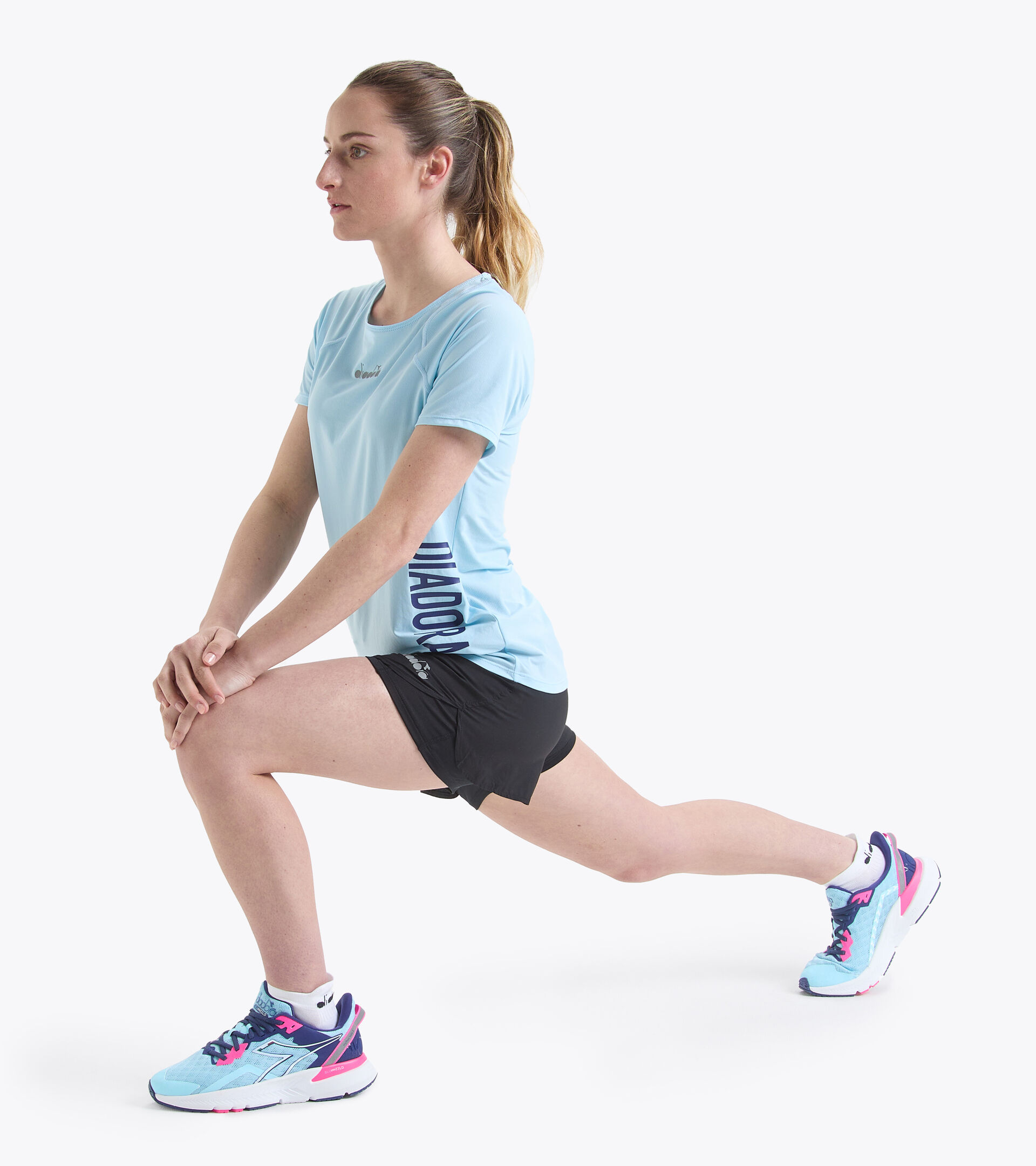 Lauf-T-Shirt - Damen L. SUPER LIGHT SS T-SHIRT BE ONE SCHATZCHEN BLAU - Diadora