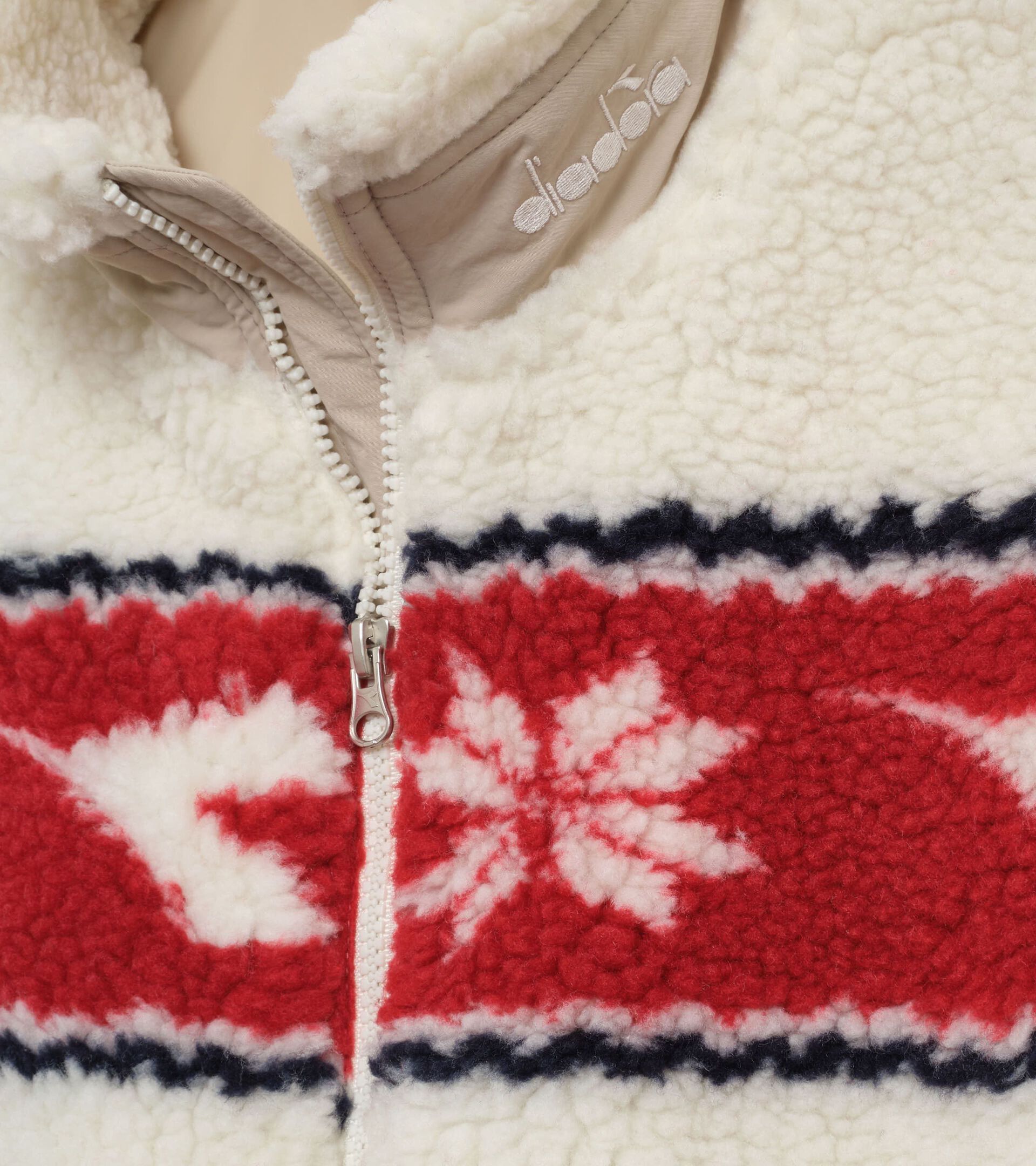 Reversible fleece jacket - Exclusive e-commerce & Cortina Store - All-gender REVERSIBLE POLAR FLEECE VEST WHITE - Diadora