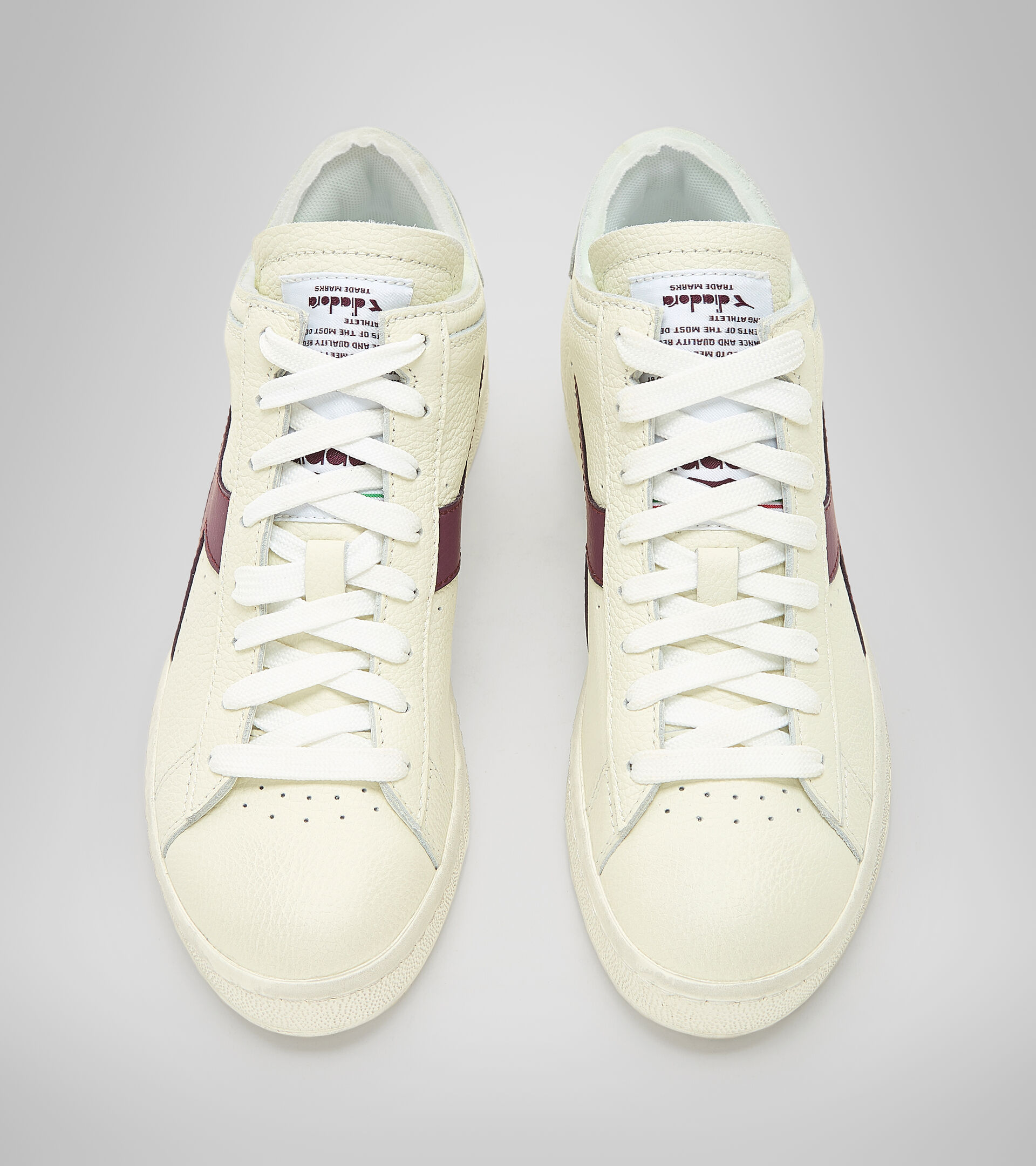 Sports shoes - Unisex GAME L WAXED ROW CUT WHITE/CRUSHED VIOLETS - Diadora