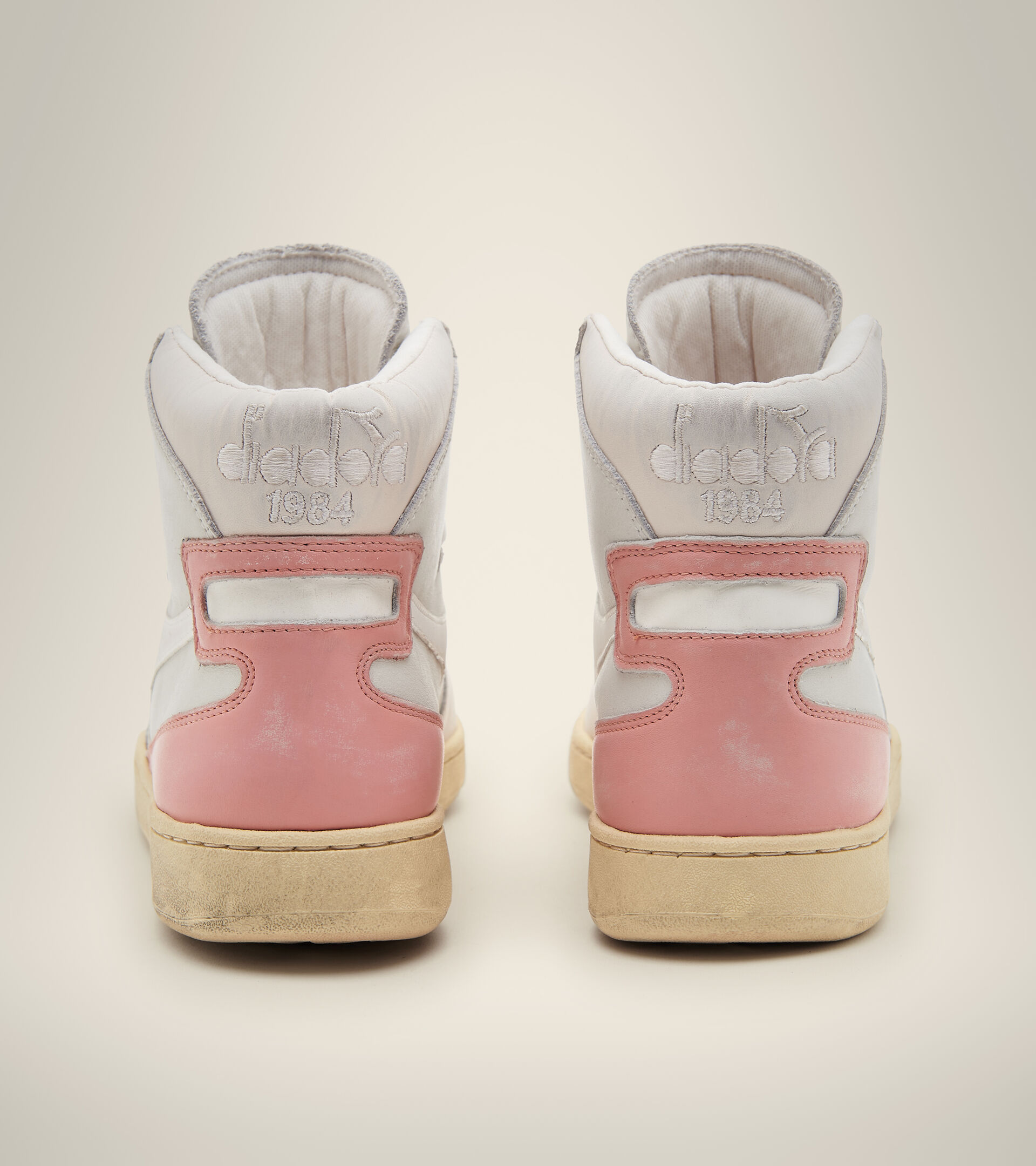 Heritage shoe - Unisex MI BASKET USED WHITE/PASTEL PARCHMENT - Diadora