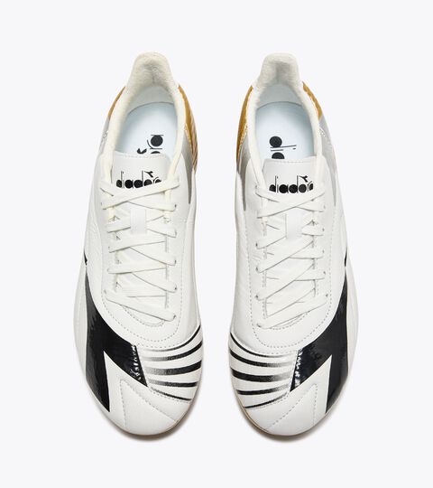MAXIMUS ELITE LT W SLP12, WHITE/GOLD Leather calcio boots for firm grounds - Women’s MAXIMUS ELITE LT W SLP12 WHITE/GOLD - Diadora