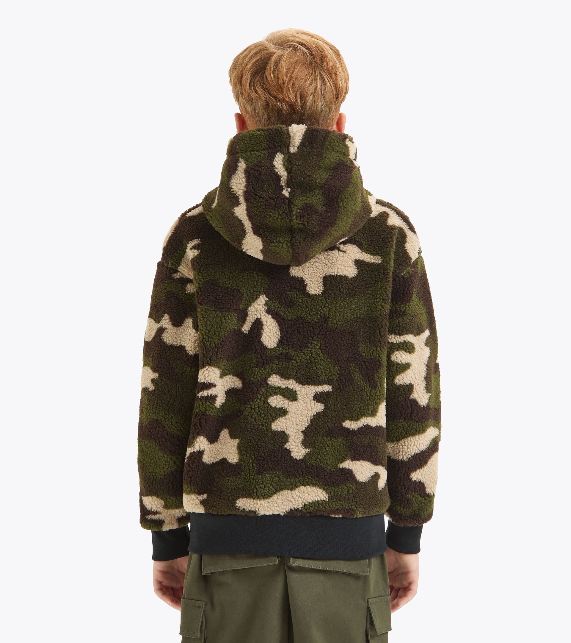 Felpa con cappuccio - Bambino
 JB.TEDDY FLEECE CAMOU NERO/VERDE CAMOUFLAGE - Diadora