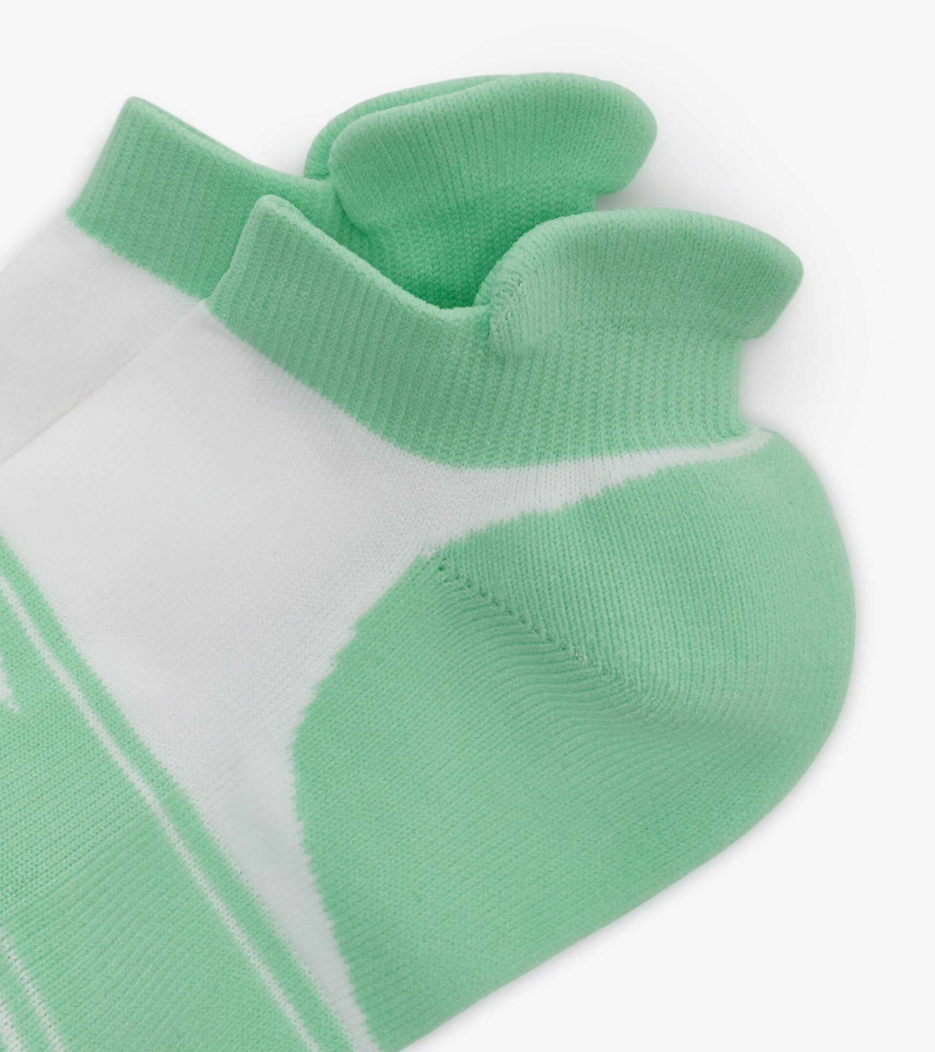Tennis Socks - Women&rsquo;s
 L. SOCKS OPTICAL WHITE/BAY GREEN - Diadora