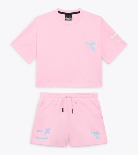 JG. SET CANDY, A PEINE ROSE Ensemble de sport - Ado fille JG. SET CANDY A PEINE ROSE - Diadora