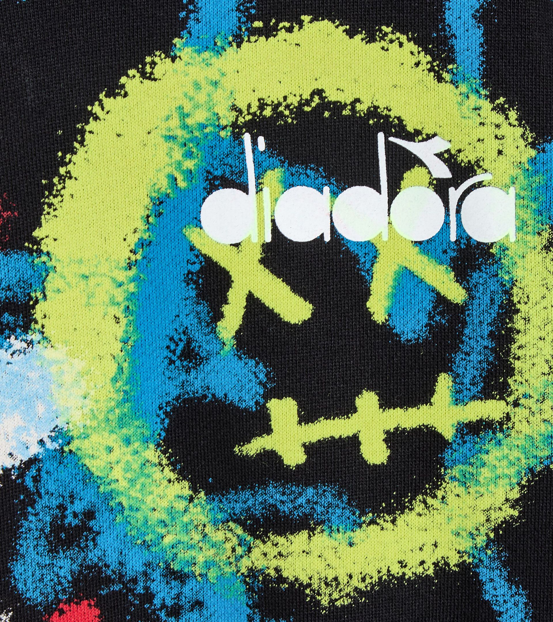 Sweat-shirt à capuche - Imprimé graffiti - Garçon JB. HOODIE GRAFFITI NOIR - Diadora