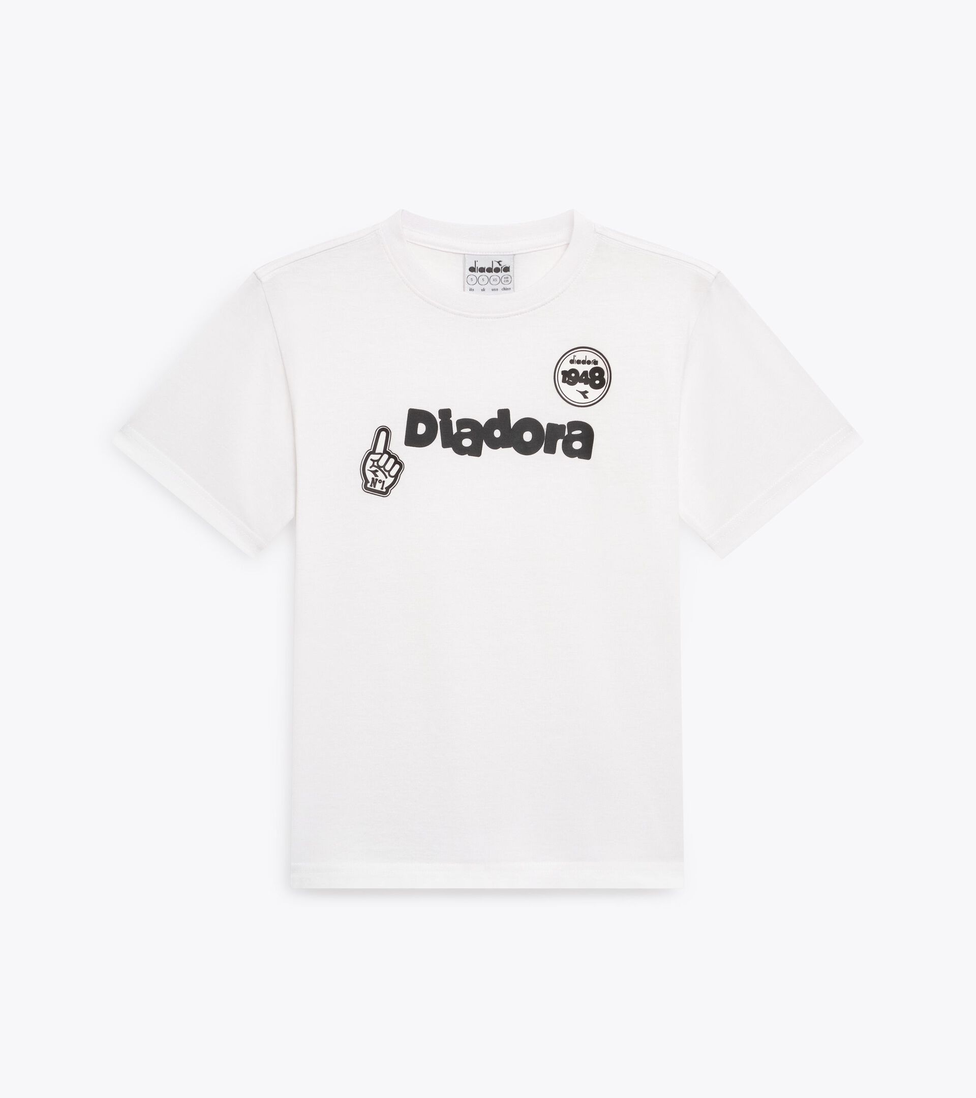 T-Shirt aus Baumwolle - Jungen
 JB. T-SHIRT SS ESS. SPORTS BL STRAHLEND WEISSE - Diadora