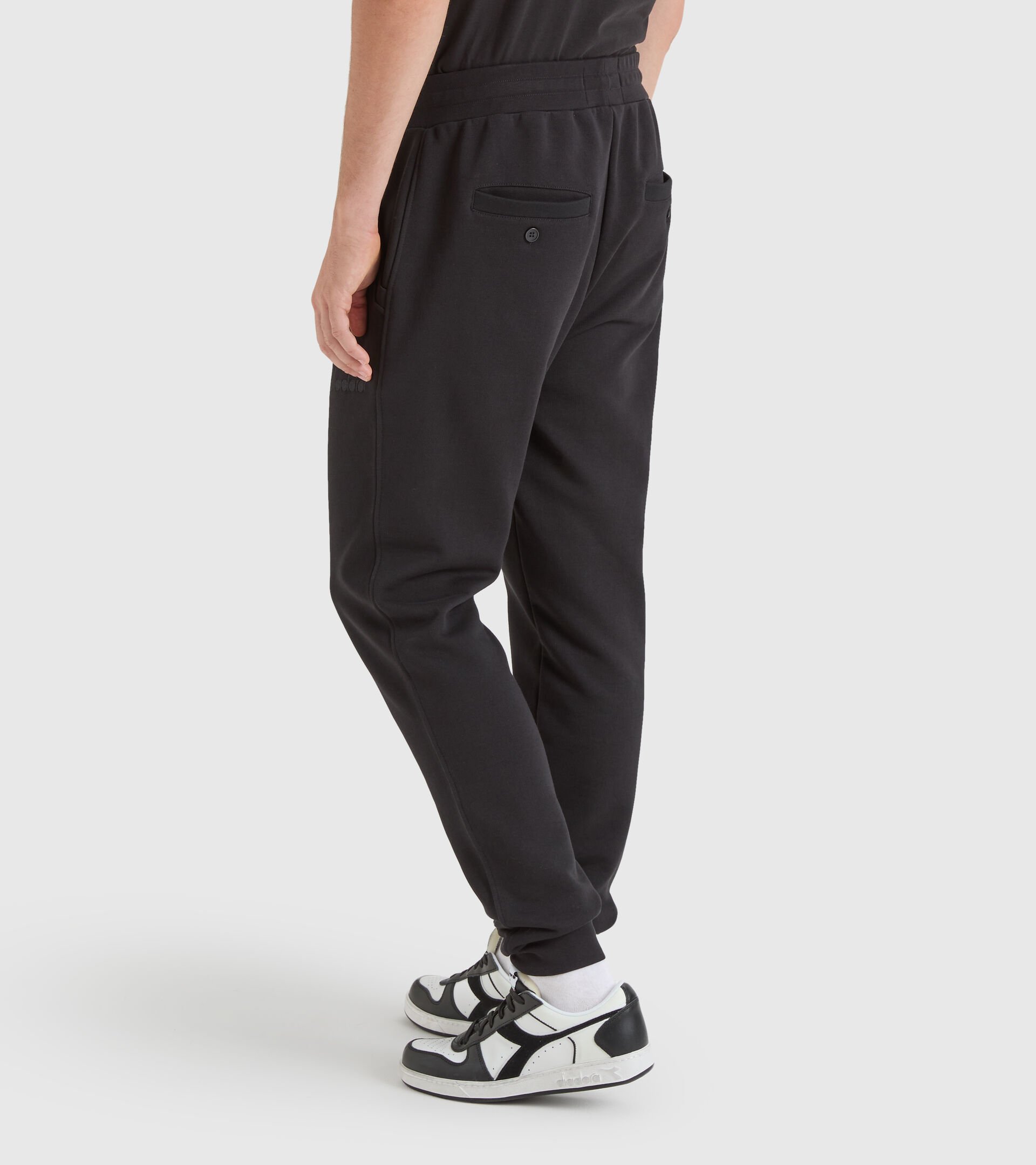 Cotton sports trousers - Made in Italy - Men JOGGER PANT MII BLACK - Diadora