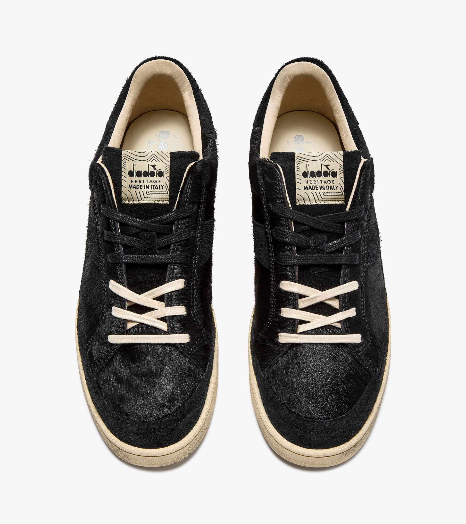Zapatilla Heritage de piel - Made in Italy - Para todos los géneros PRESTIGE LUX ITALIA NEGRO - Diadora