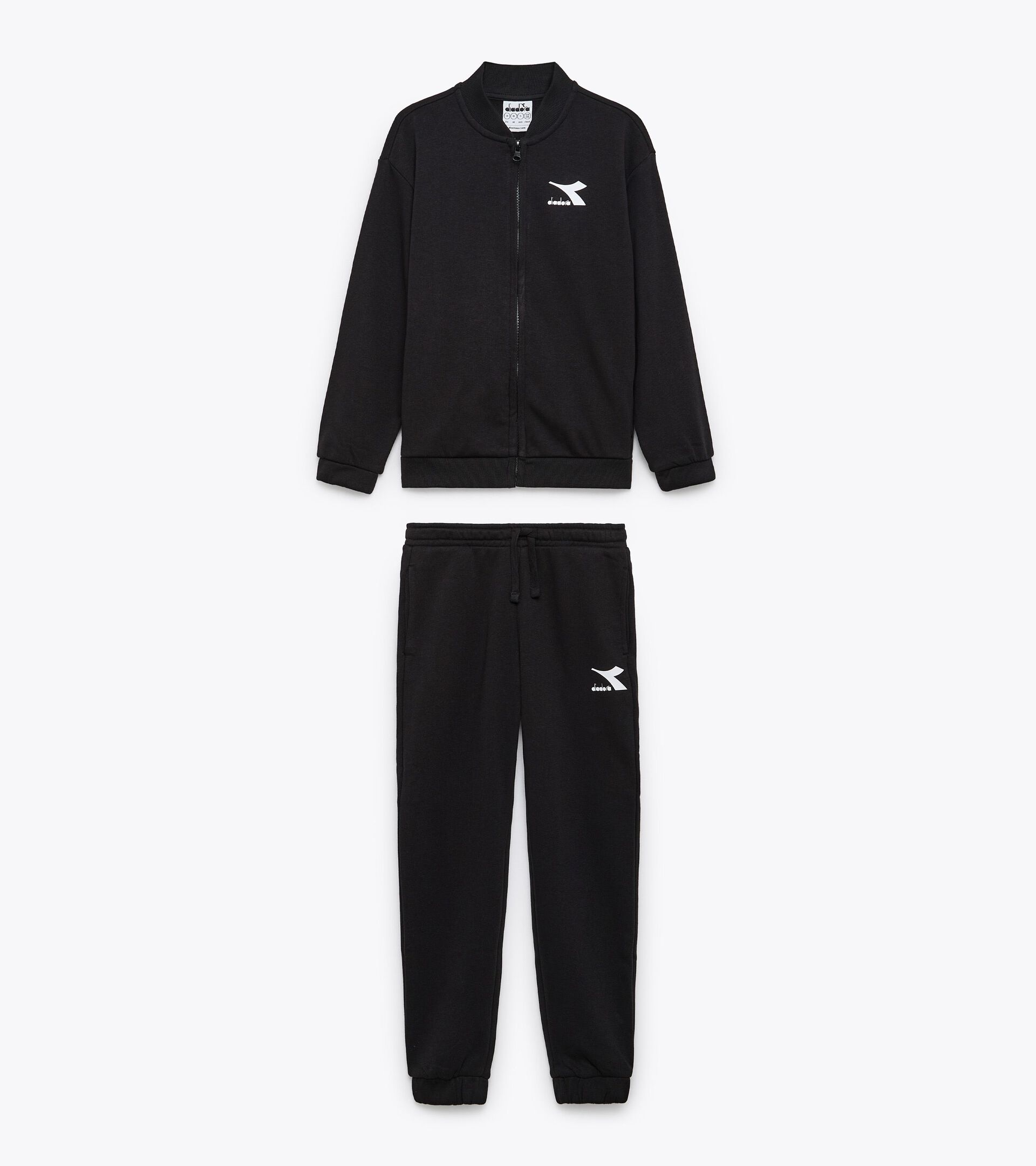 Chándal deportivo - Niños y Niñas JU. TRACKSUIT FZ CORE NEGRO - Diadora