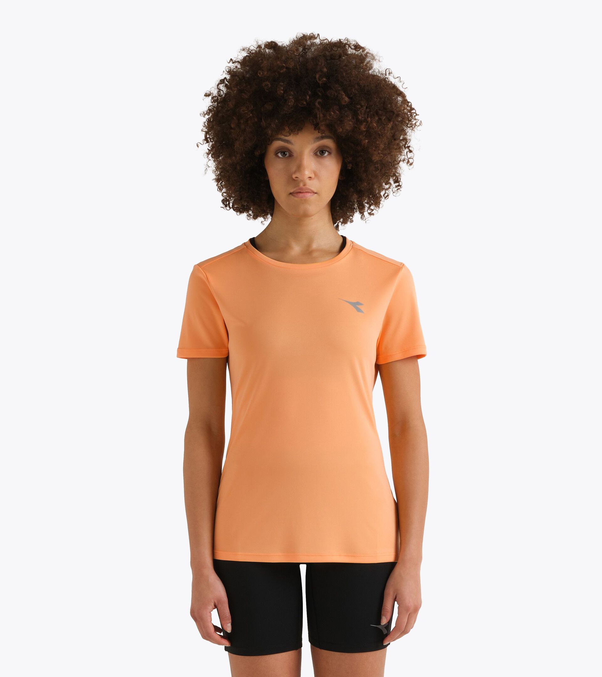 Sports t-shirt - Women L. SS T-SHIRT RUN PEACH COBBLER - Diadora