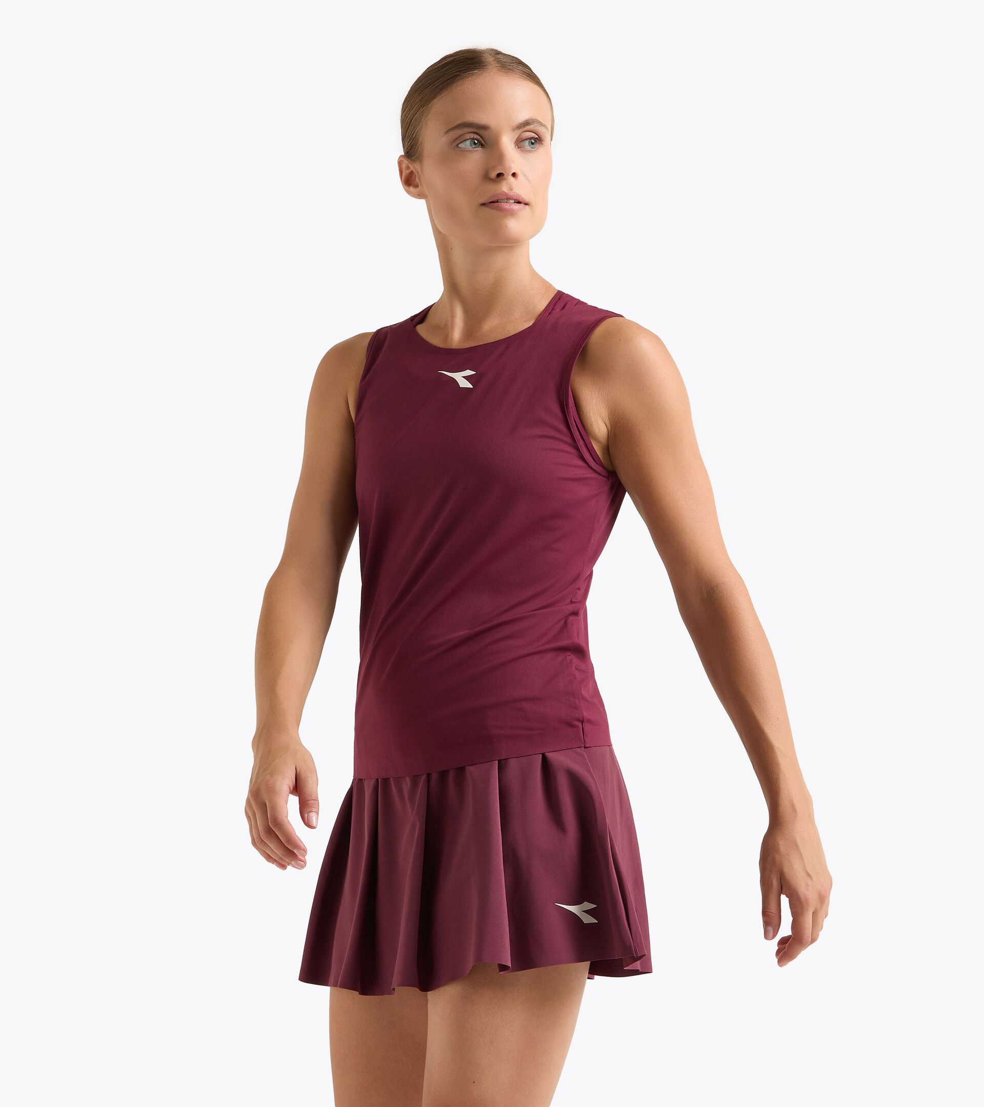 Tennis racerback tank top - Competition - Women’s L. TANK ICON MAROON BANNER - Diadora