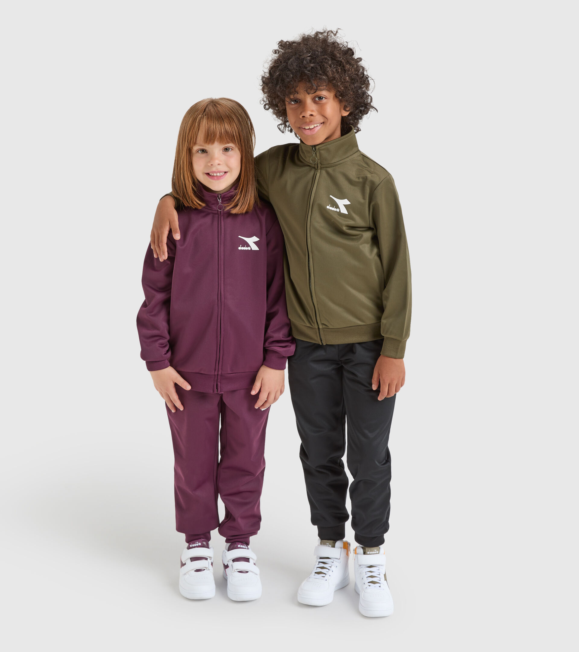 Tuta sportiva - Bambini/e JU.TRACKSUIT FZ CHROMIA VIOLA AFRICANA - Diadora