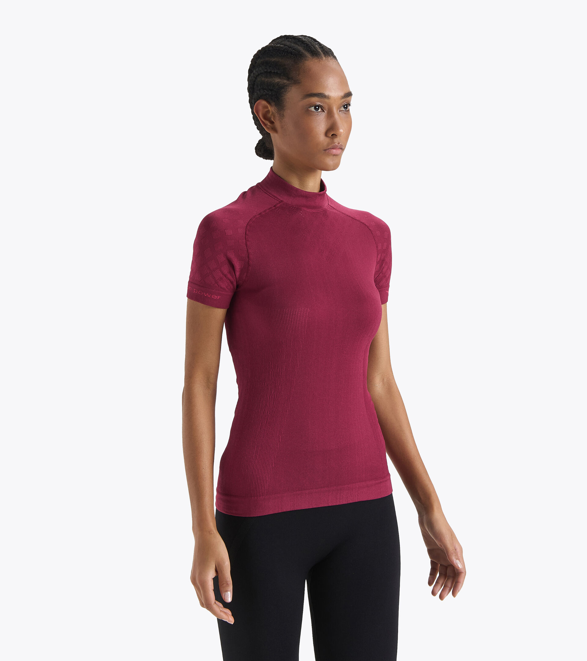 Short-sleeved training t-shirt - Women L. SS T-SHIRT ACT VIOLET RUBINE - Diadora