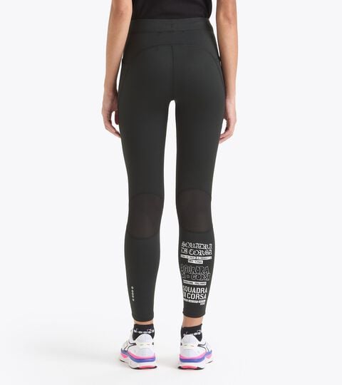 L. TIGHTS SQUADRA DI CORSA, NEGRO Mallas de running Squadra Di Corsa - Mujer L. TIGHTS SQUADRA DI CORSA NEGRO - Diadora