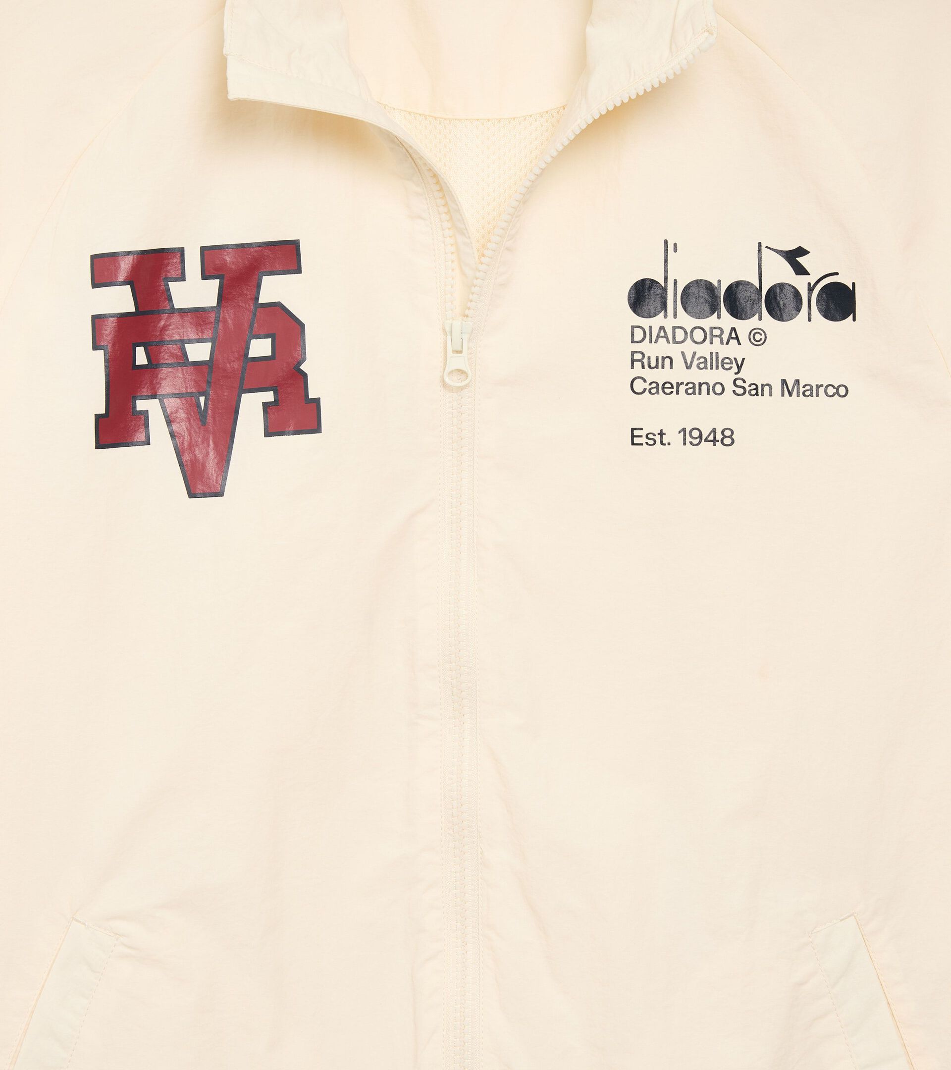 Taslan Track Jacket - Run Valley - All-gender TRACK JACKET RUN VALLEY WHISPER WHITE - Diadora