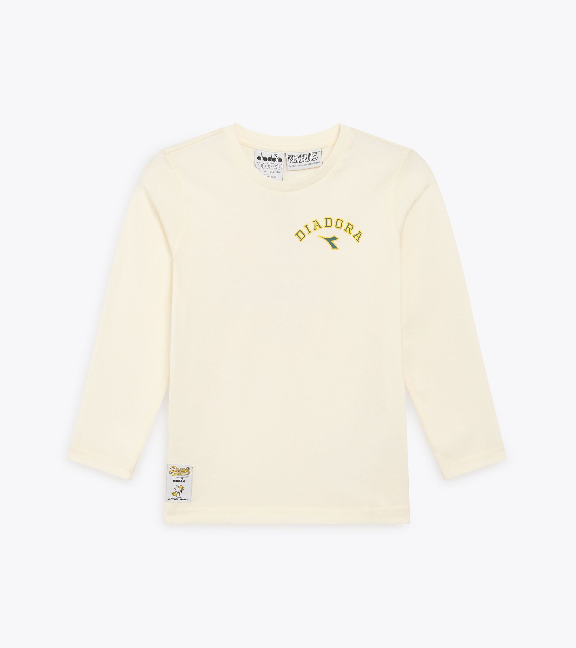 Peanuts college-style long sleeve t-shirt - Kids - All-gender
 JU. T-SHIRT LS PEANUTS GARDENIA WHITE - Diadora