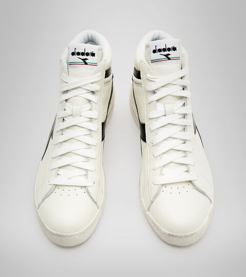 GAME L HIGH WAXED, BLANC/NOIR (C0351). Chaussures de sport - Unisexe GAME L HIGH WAXED BLANC/NOIR (C0351). - Diadora