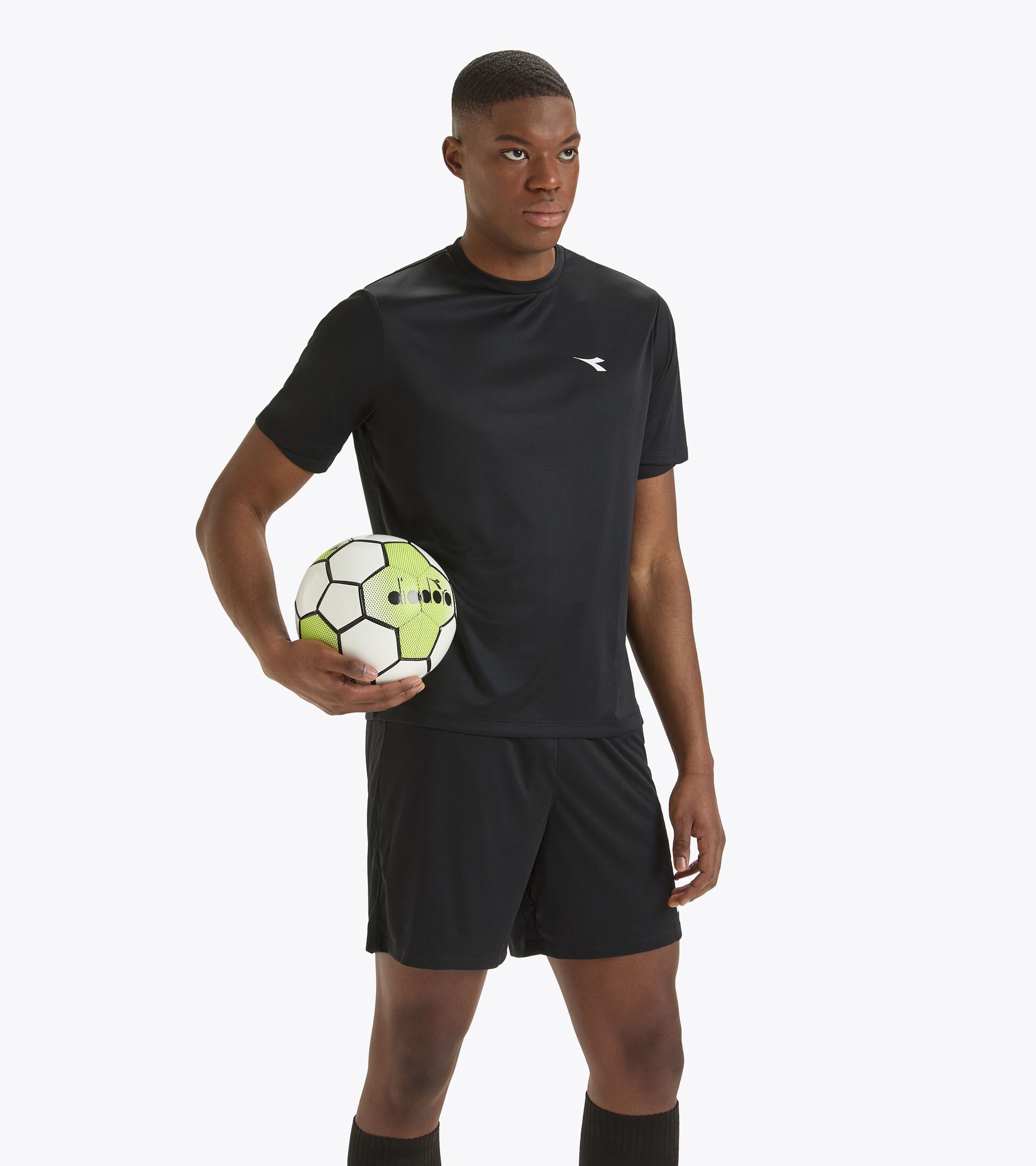 Fußball-Trainings-T-Shirt - Unisex TRAINING SHIRT SCUDETTO SCHWARZ - Diadora