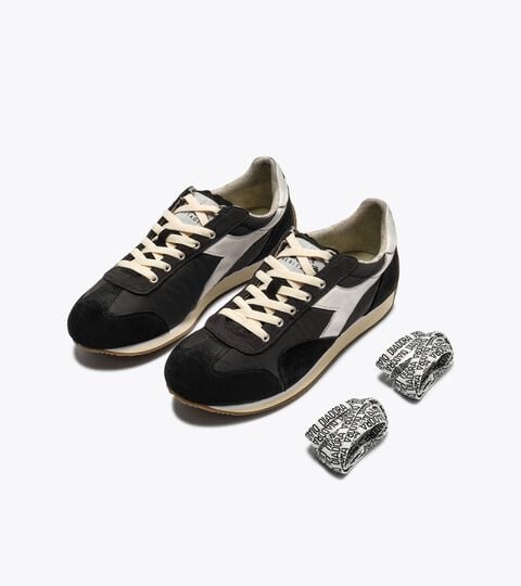 Suede leather Heritage Sneaker - All-gender EQUIPE VELA SW BLACK - Diadora