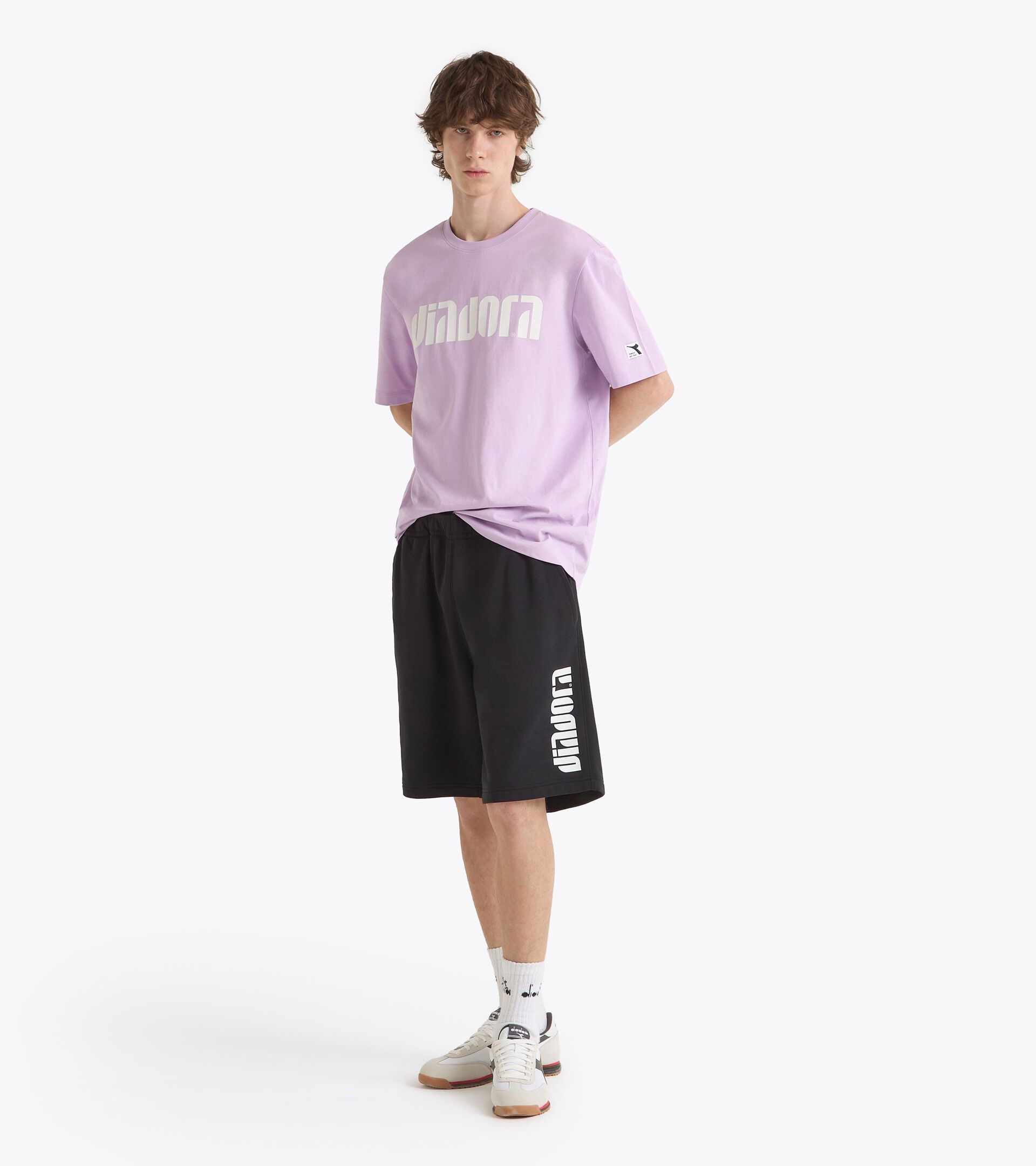 Sports bermuda shorts - All-gender BERMUDA ATHL. LOGO BLACK - Diadora