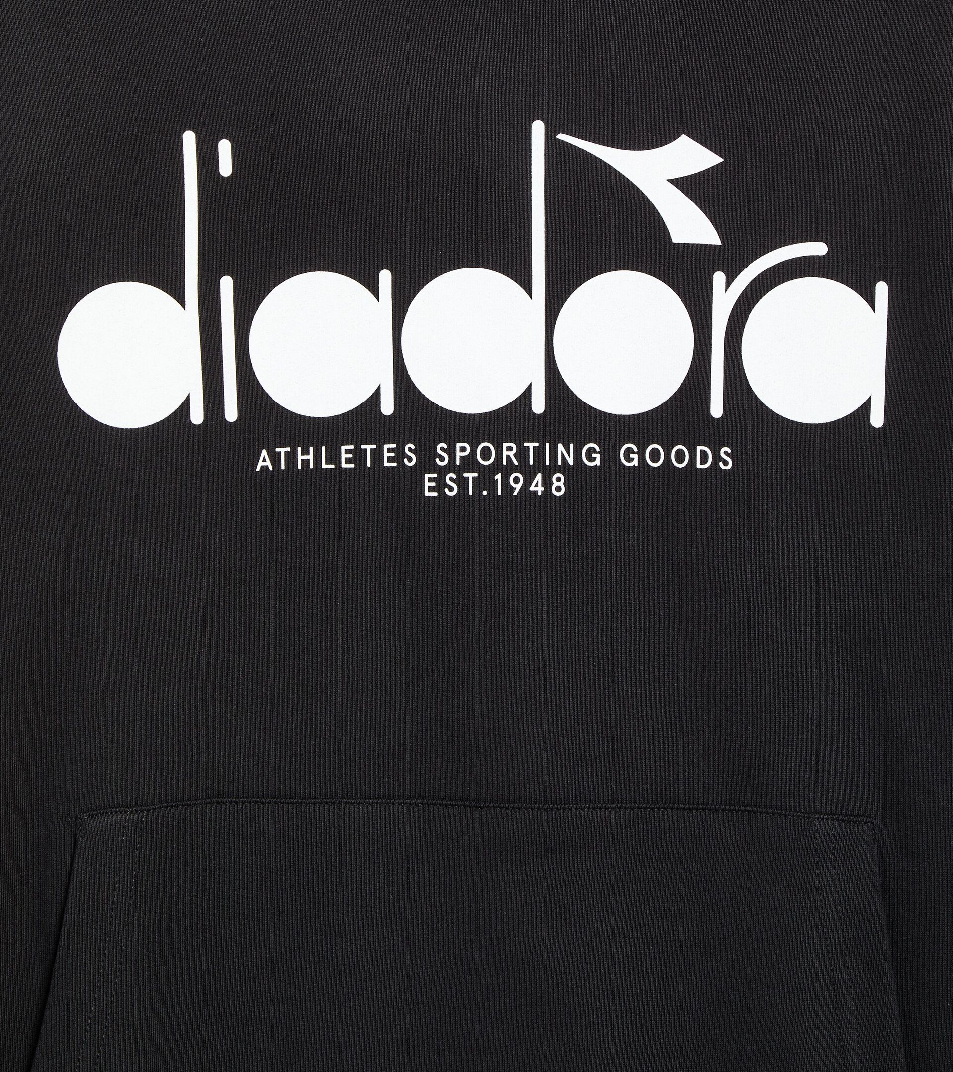 Sudadera con capucha color block - Para todos los géneros HOODIE LOGO NEGRO - Diadora
