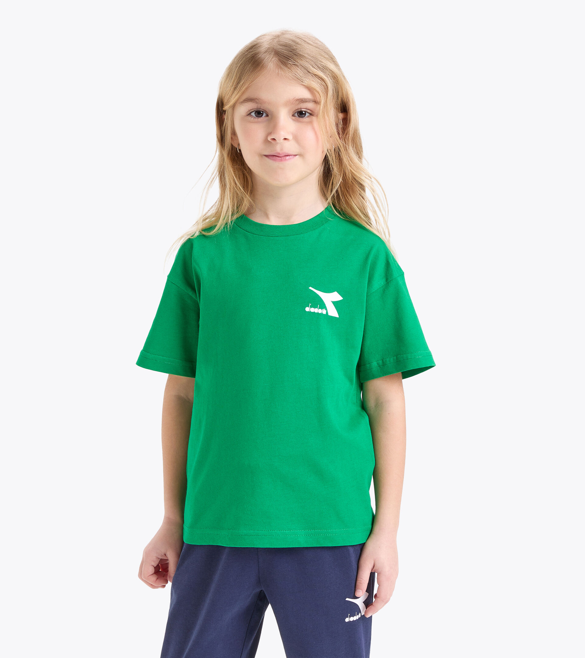 Cotton t-shirt - Kids JU.T-SHIRT SS SL JOLLY GREEN - Diadora