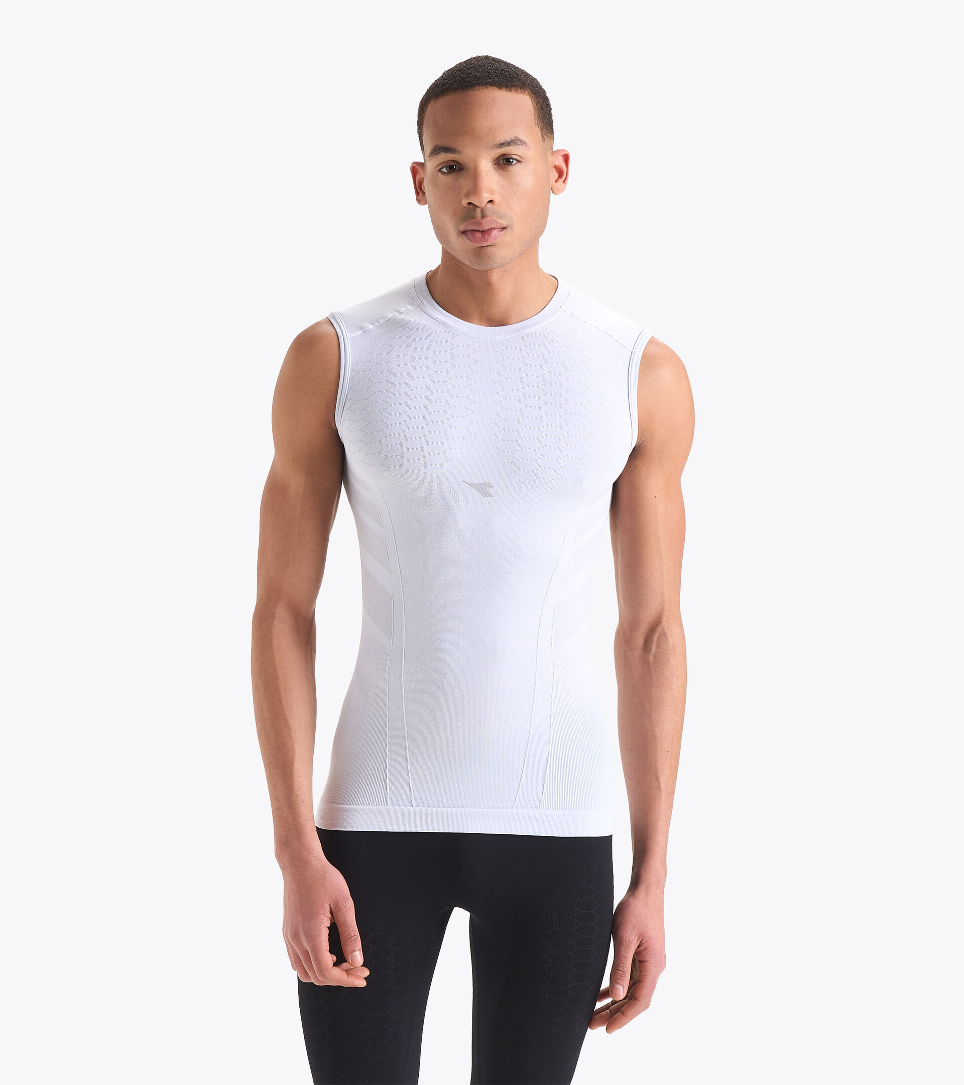 Camiseta de tirantes para correr - Hombre SL T-SHIRT ACT BLANCO VIVO - Diadora