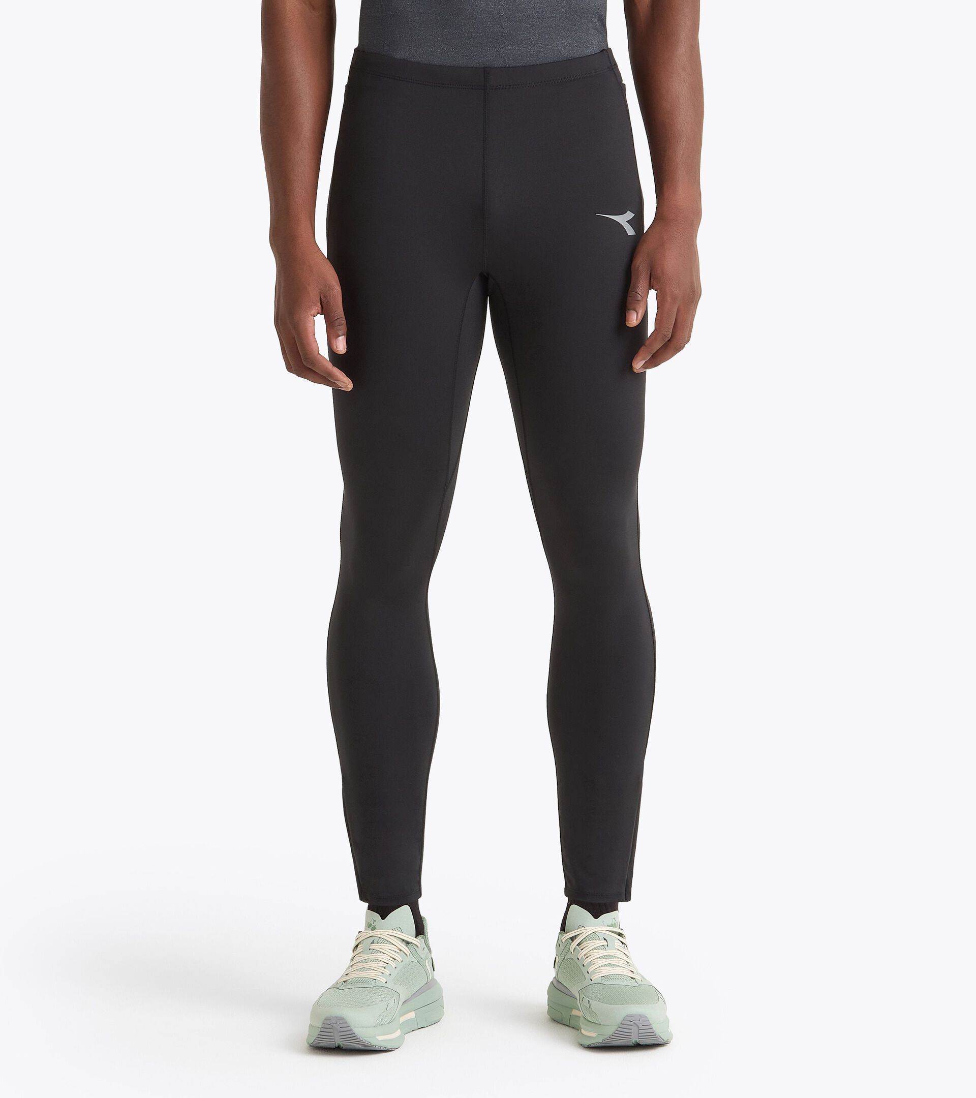 WInter running tights - Men’s TIGHTS RUN CREW BLACK - Diadora