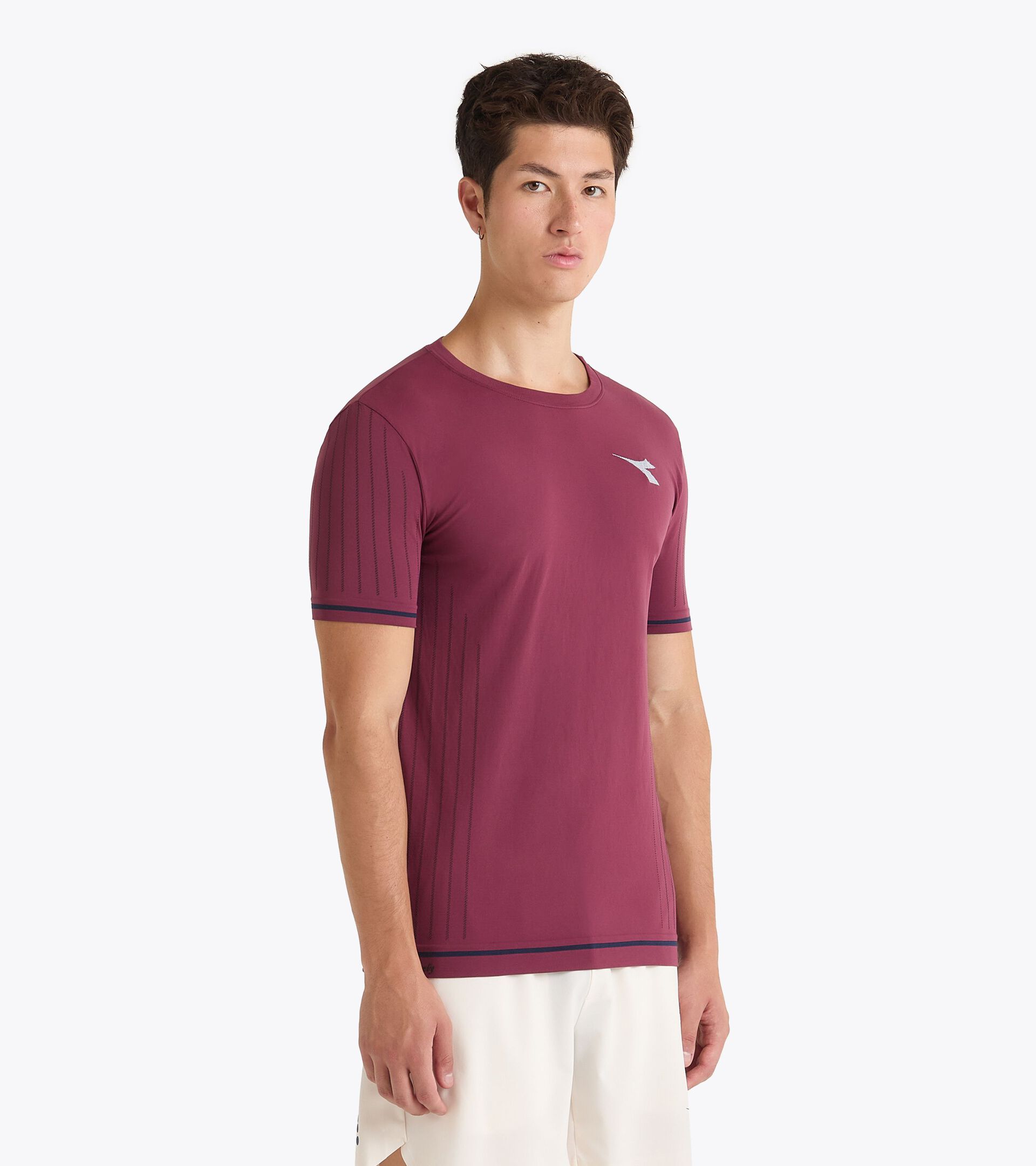 Technical t-shirt for temperature control -  Tennis - Men’s
 SS T-SHIRT ICON STRATOUNO MAROON BANNER - Diadora