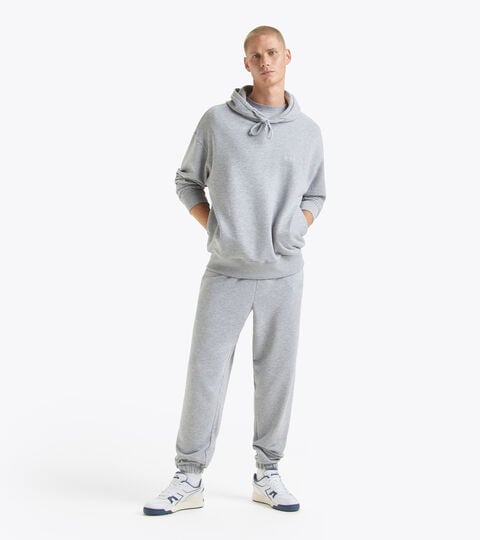 Unbrushed cotton tracksuit (hoodie and trousers) - Men HOODIE ATHLETIC LOGO TRACKSUIT grey  - null