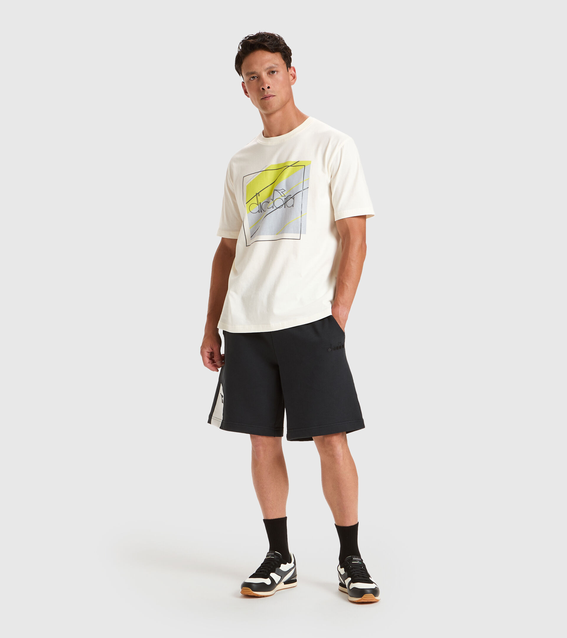 Sportswear bermuda - Unisex BERMUDA ICON BLACK - Diadora