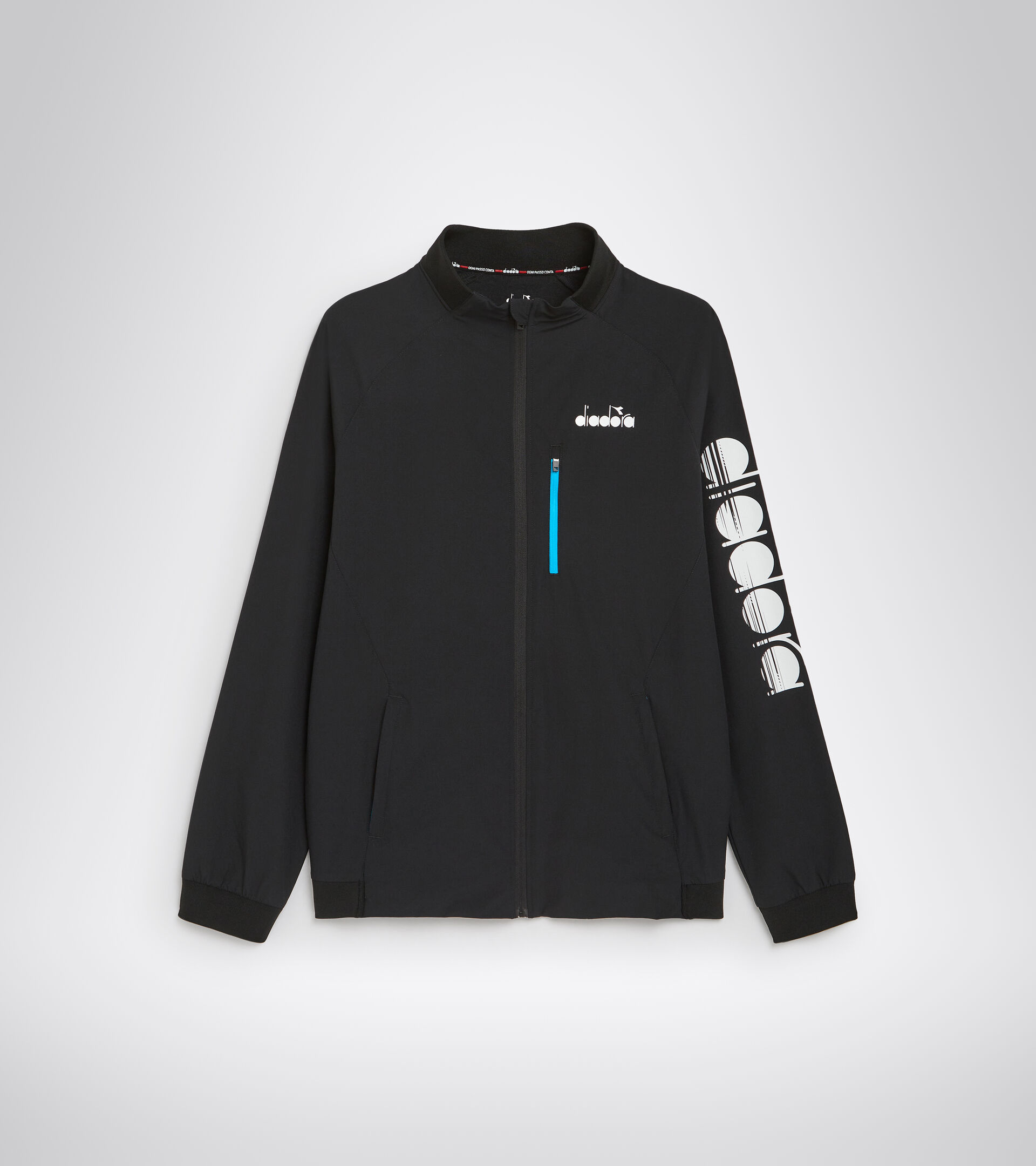 Veste de tennis entièrement zippée - Homme FZ JACKET NOIR - Diadora